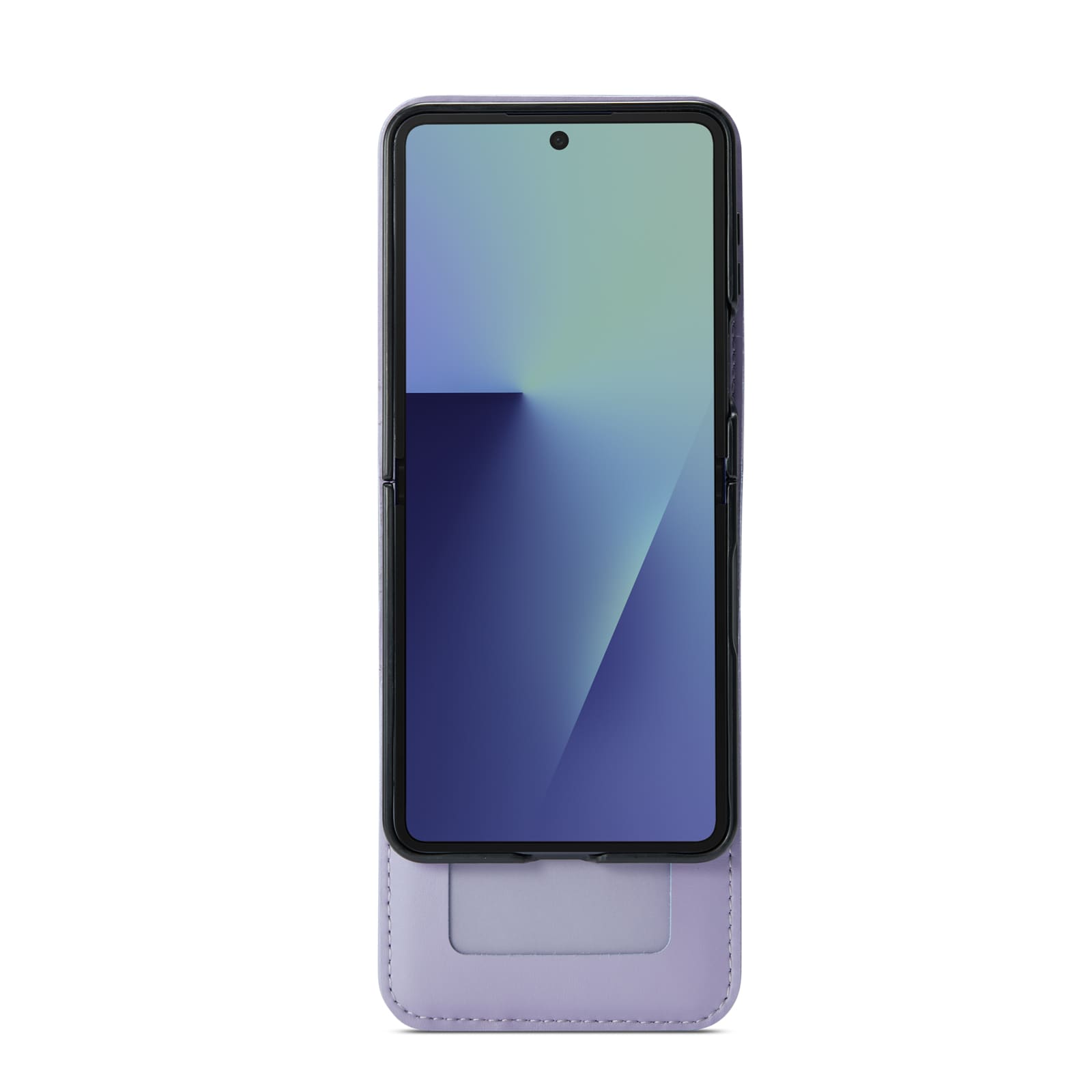 Samsung Galaxy Z Flip 7 Pungetui i ægte læder, Lilla