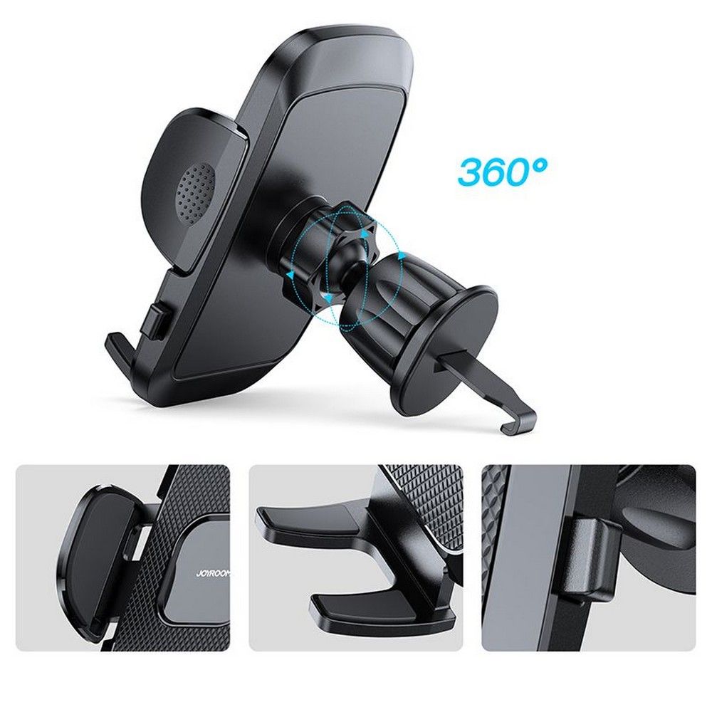 JR-ZS259 Smart mobilholder til bilens luftgitter, Sort