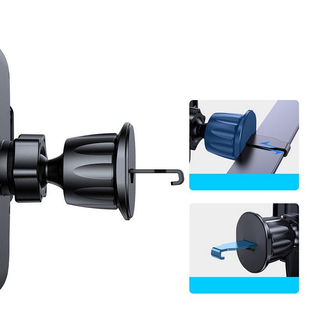 JR-ZS259 Smart mobilholder til bilens luftgitter, Sort