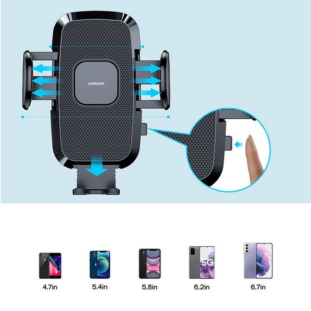 JR-ZS259 Smart mobilholder til bilens luftgitter, Sort