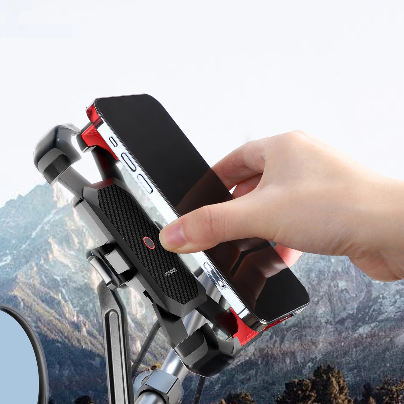 JR-ZS288 Praktisk mobilholder til motorcykel, Sort