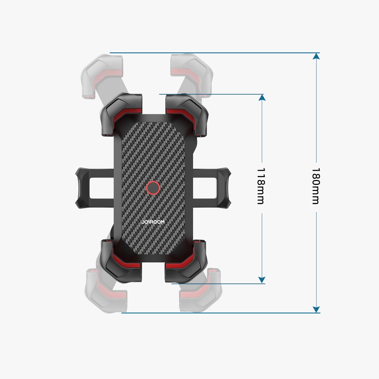 JR-ZS288 Praktisk mobilholder til motorcykel, Sort