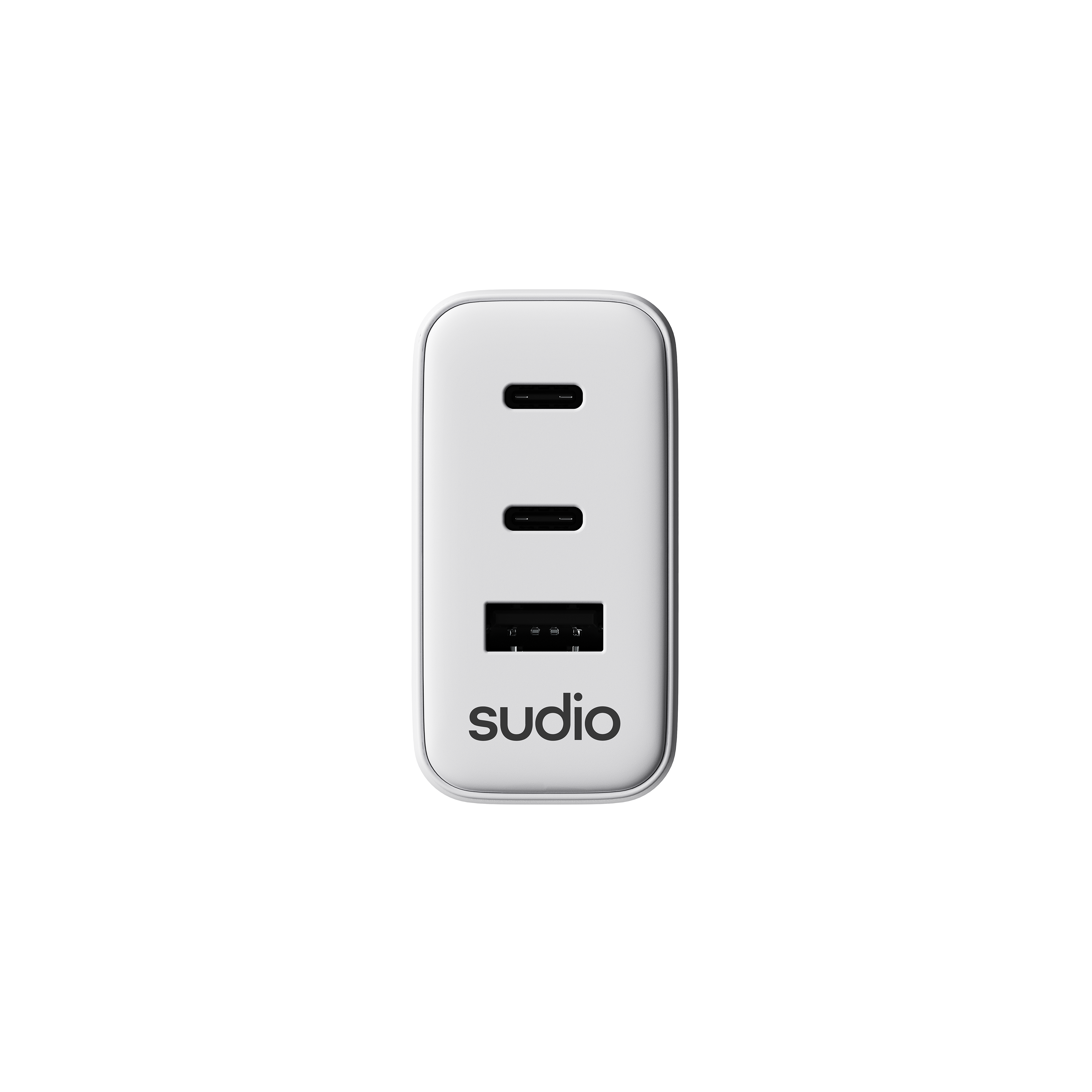 P3 2 x USB-C + USB-A Vægoplader 65W, Hvid