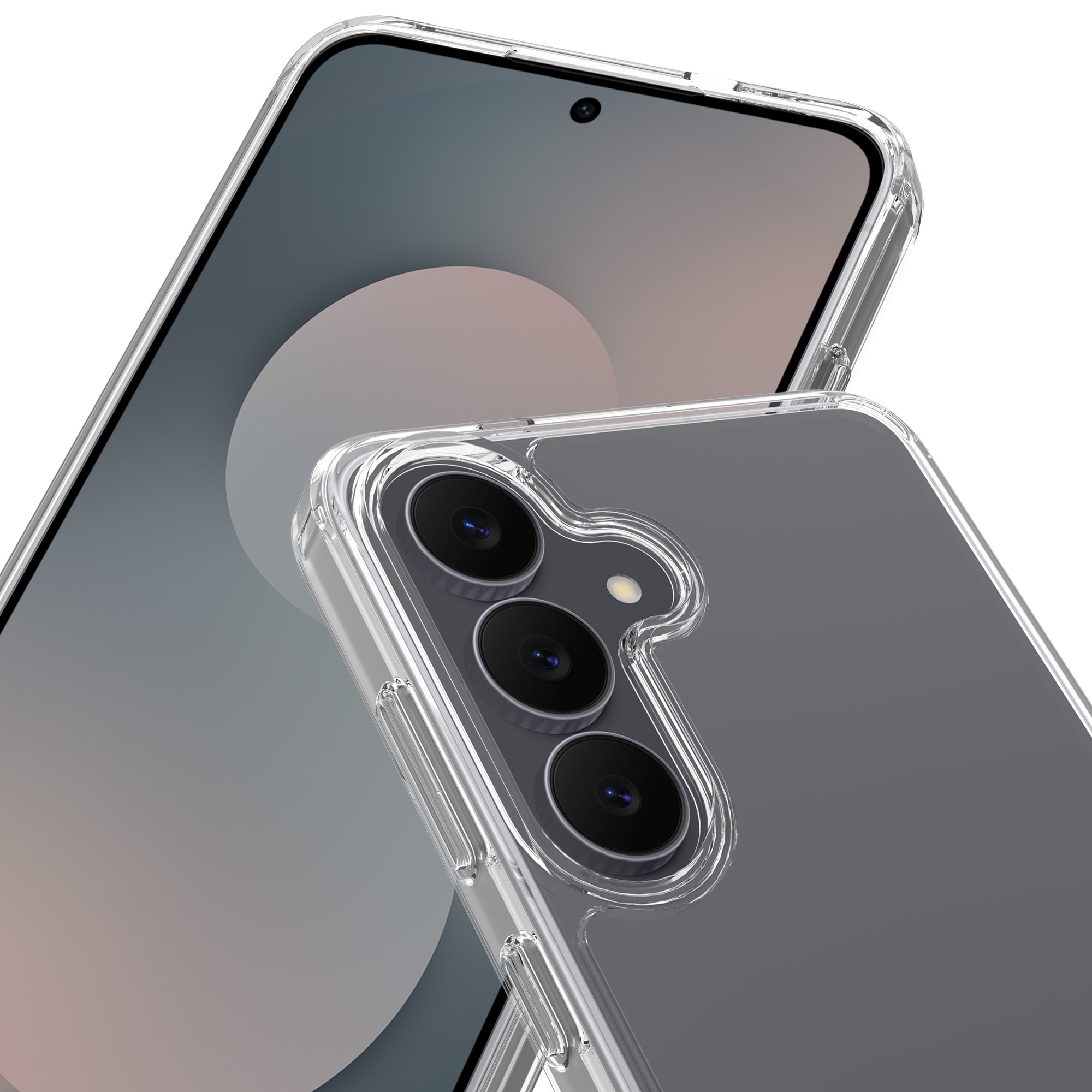 Samsung Galaxy S25 FE Crystal Hybrid-cover, Gennemsigtig