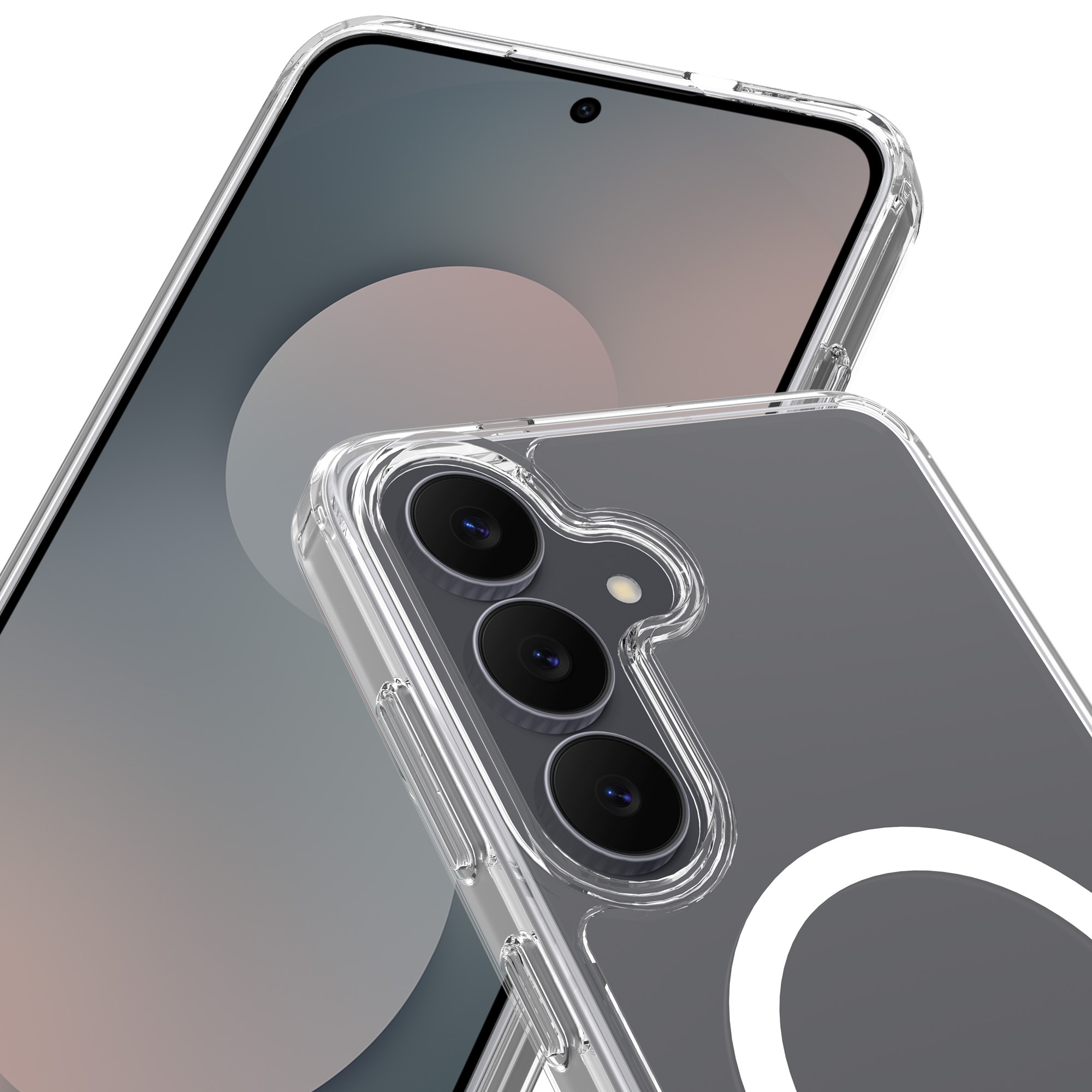 Samsung Galaxy S25 FE MagSafe Hybrid-cover, Gennemsigtig