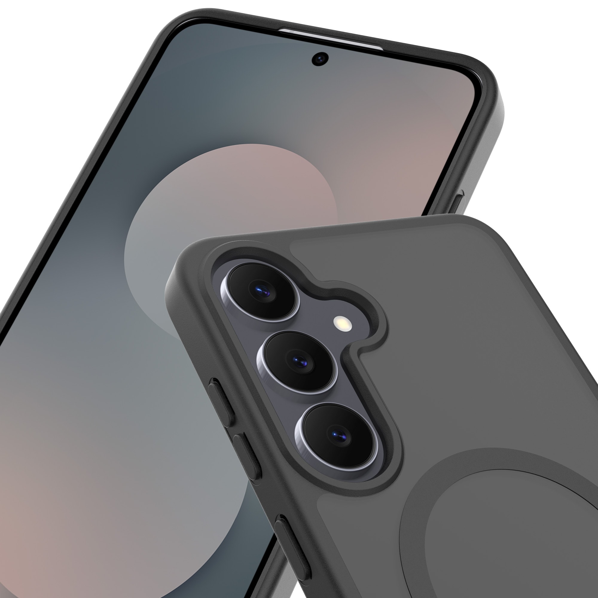 Samsung Galaxy S25 FE Hybrid-cover magnetisk, Frosted Black