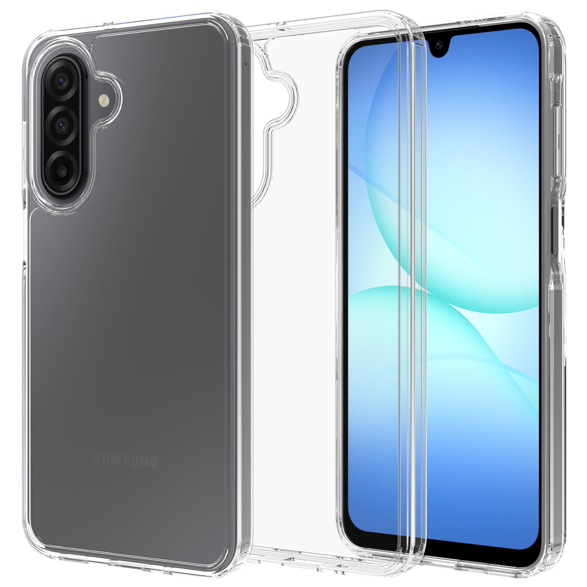 Samsung Galaxy A17 Crystal Hybrid-cover, Gennemsigtig