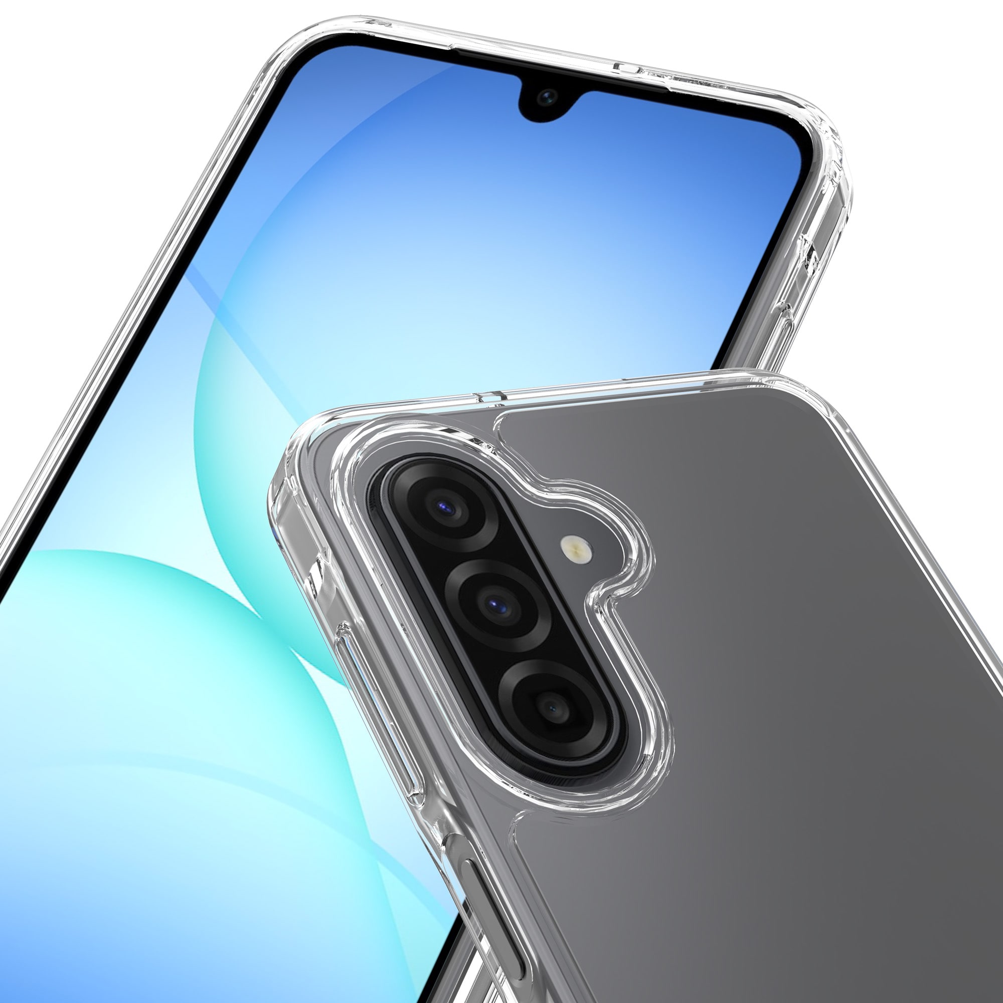 Samsung Galaxy A17 Crystal Hybrid-cover, Gennemsigtig