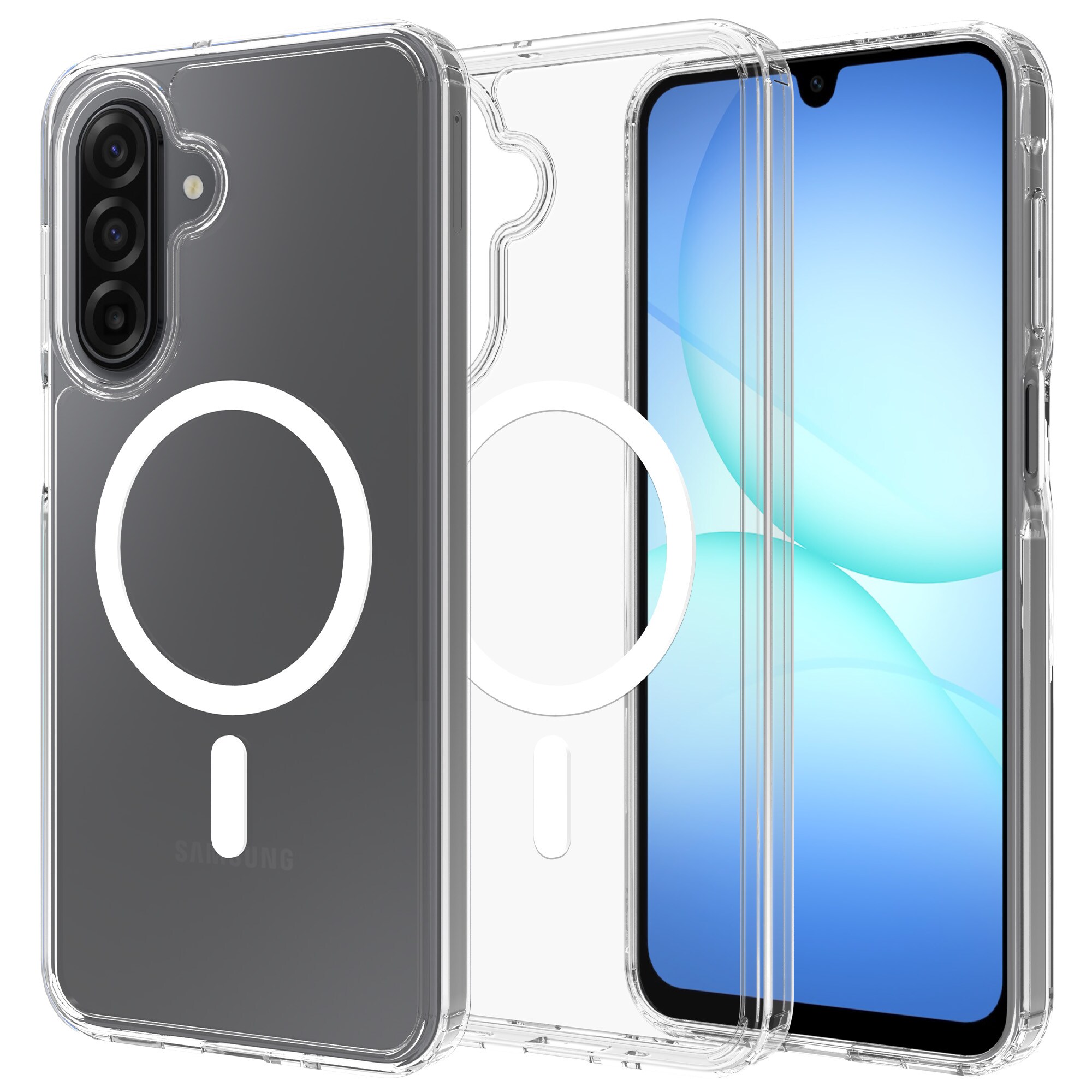 Samsung Galaxy A17 MagSafe Hybrid-cover, Gennemsigtig