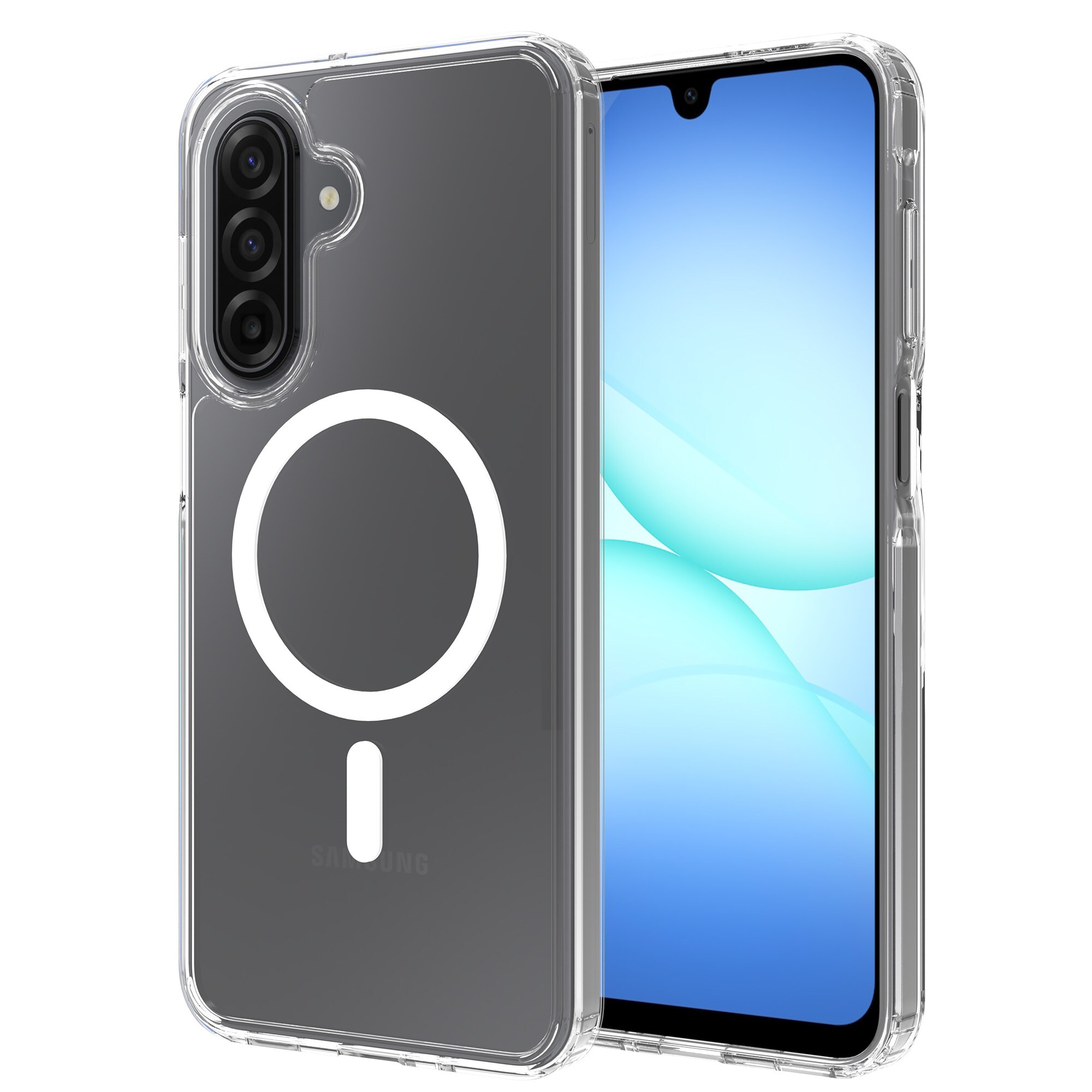 Samsung Galaxy A17 MagSafe Hybrid-cover, Gennemsigtig