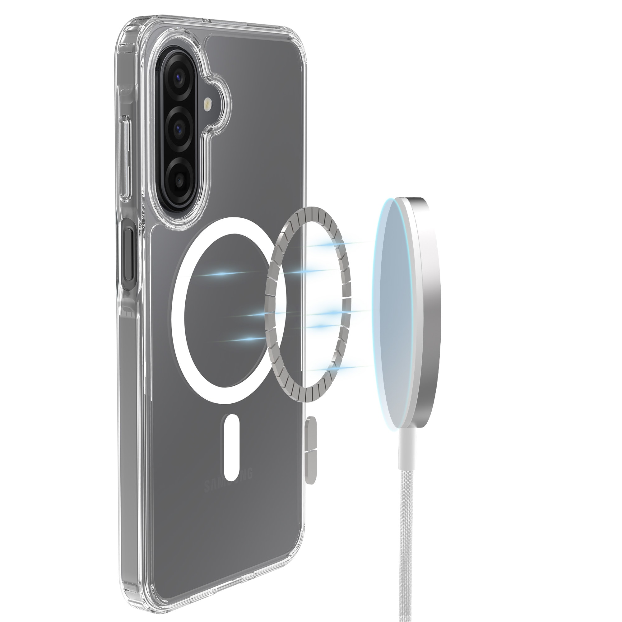 Samsung Galaxy A17 MagSafe Hybrid-cover, Gennemsigtig