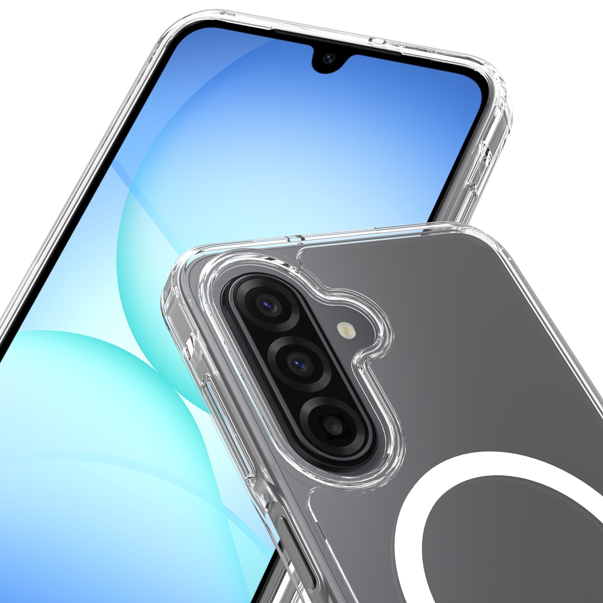 Samsung Galaxy A17 MagSafe Hybrid-cover, Gennemsigtig