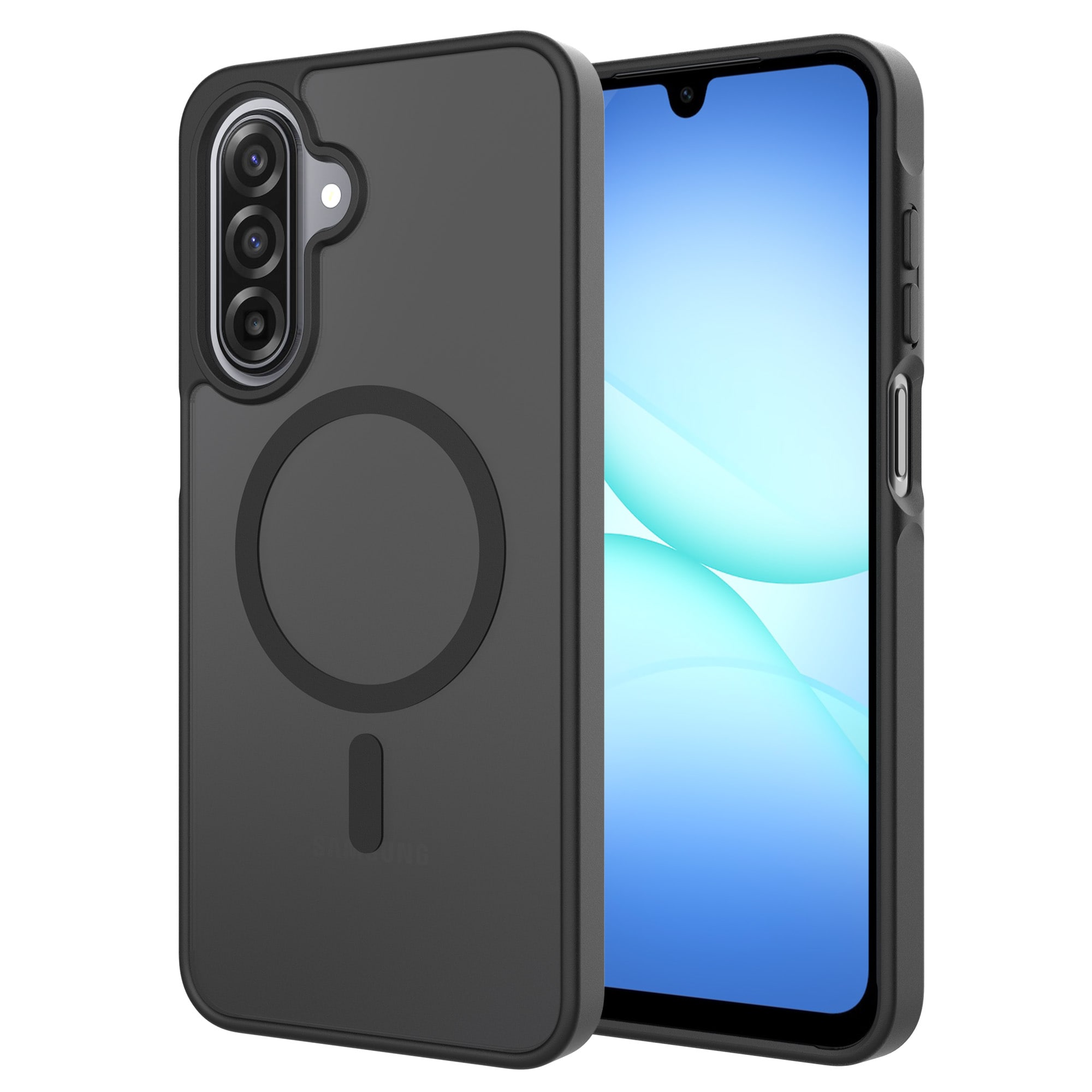 Samsung Galaxy A17 Hybrid-cover magnetisk, Frosted Black