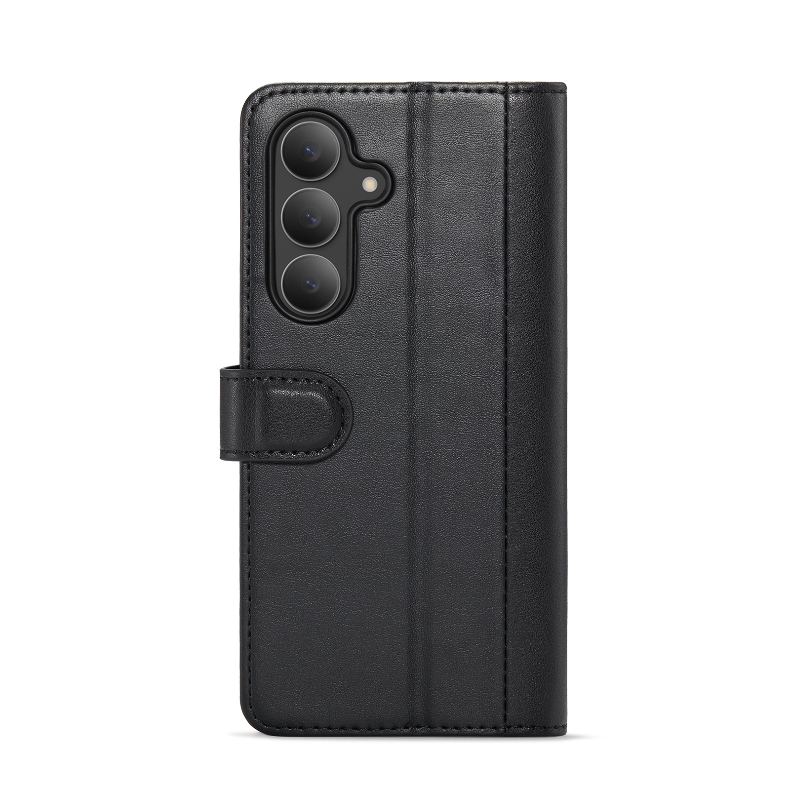 Samsung Galaxy S25 FE Pungetui i ægte læder, Sort