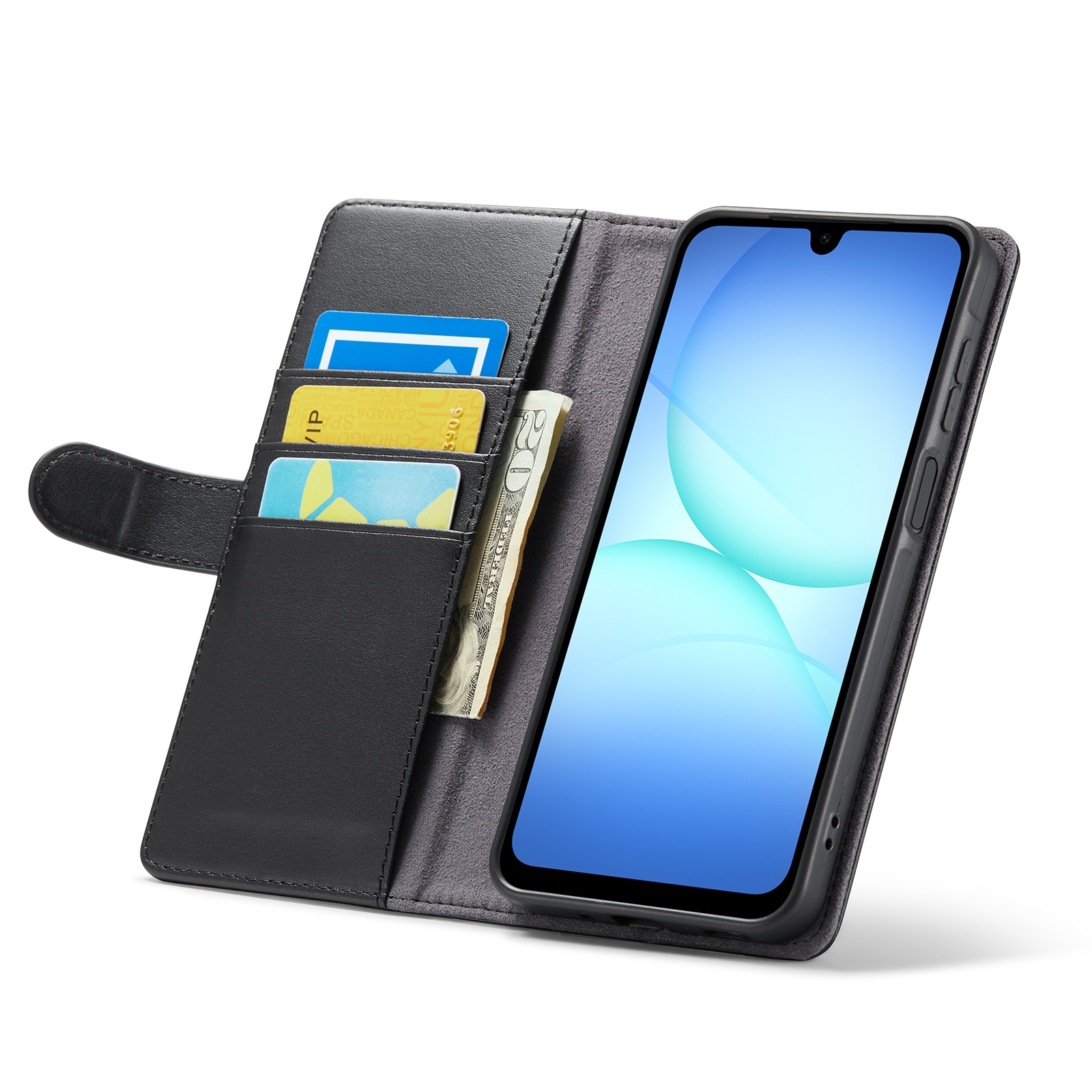  OnePlus 15 Pungetui i ægte læder, Sort