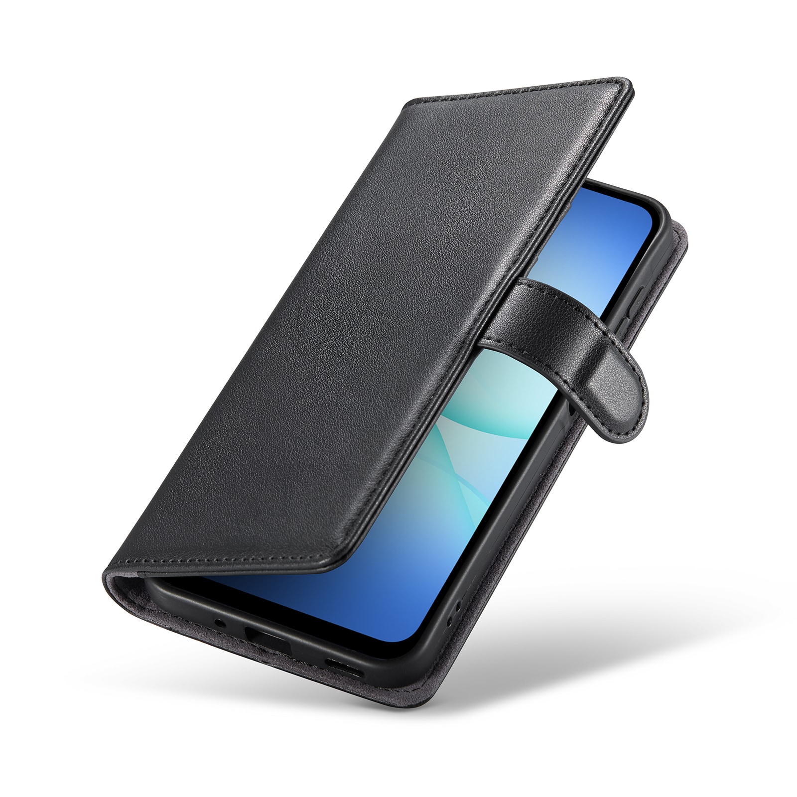  OnePlus 15 Pungetui i ægte læder, Sort