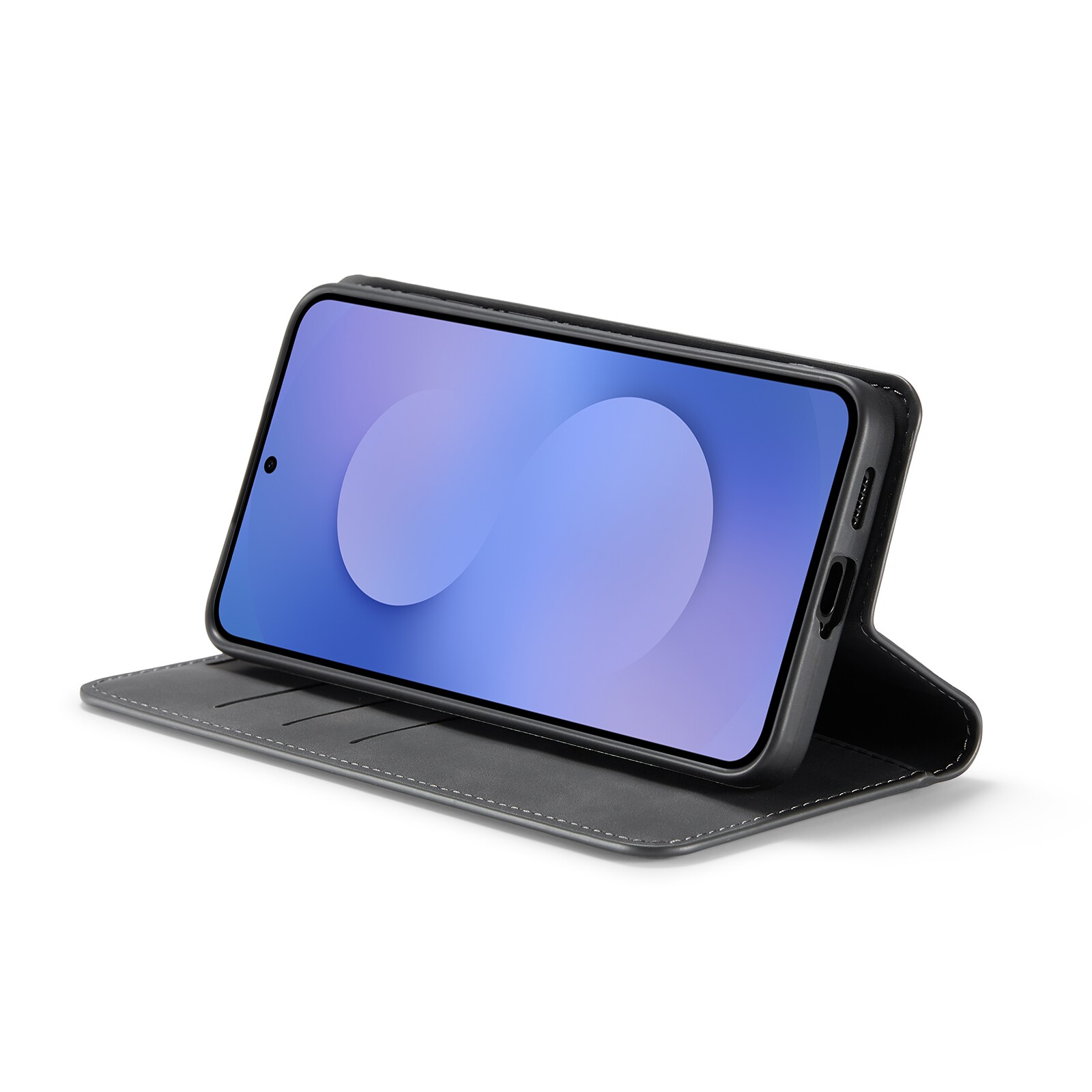 Samsung Galaxy S25 FE Slankt etui med kortholder, Sort