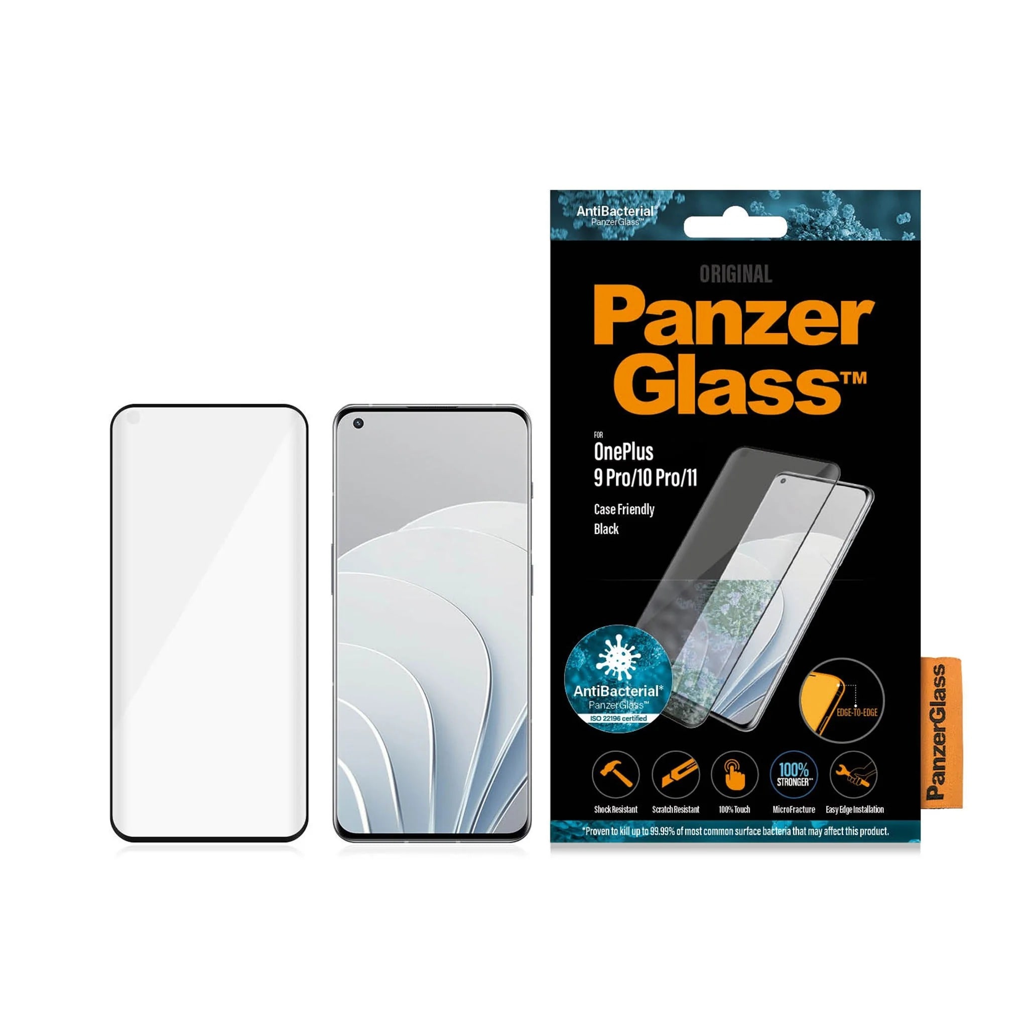 OnePlus 10 Pro/OnePlus 11/OnePlus 9 Pro Skærmbeskytter i ridsefast hærdet glas - Ultra Wide Fit