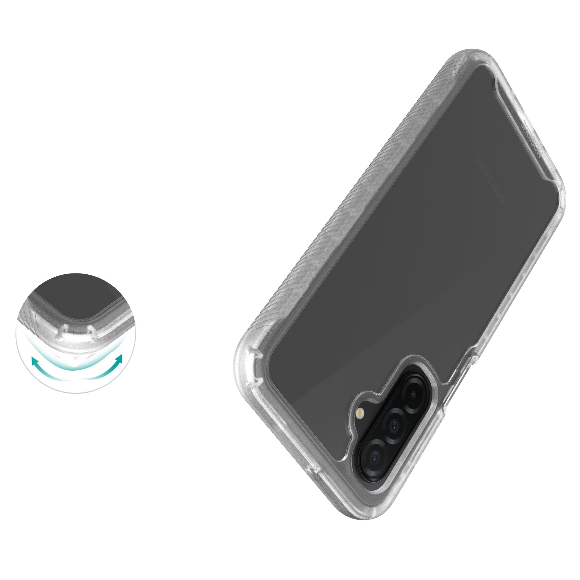 Samsung Galaxy A17 Mobilcover Full Protection, Gennemsigtig