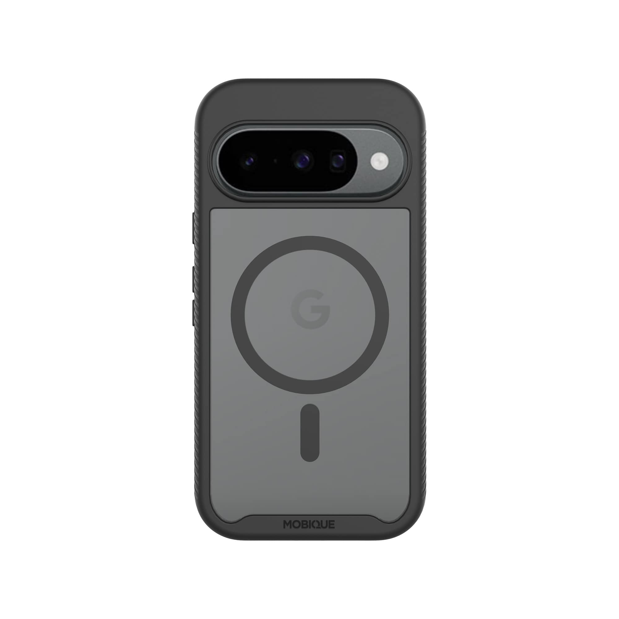 Google Pixel 9 Pro Mobilcover Magnetisk Full Protection, Sort/gennemsigtig