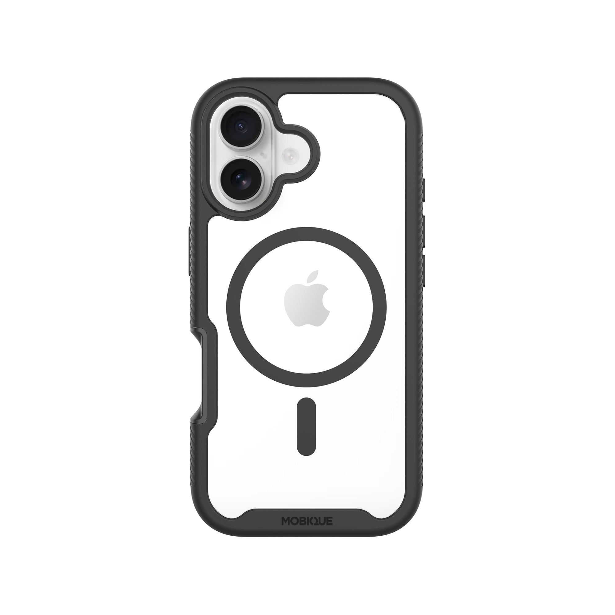iPhone 17 Mobilcover Magnetisk Full Protection, Sort/gennemsigtig