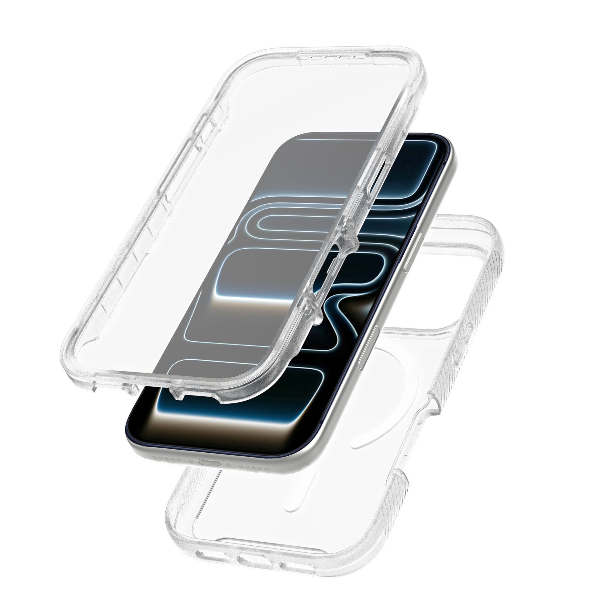 iPhone 17 Pro Mobilcover Magnetisk Full Protection, Gennemsigtig