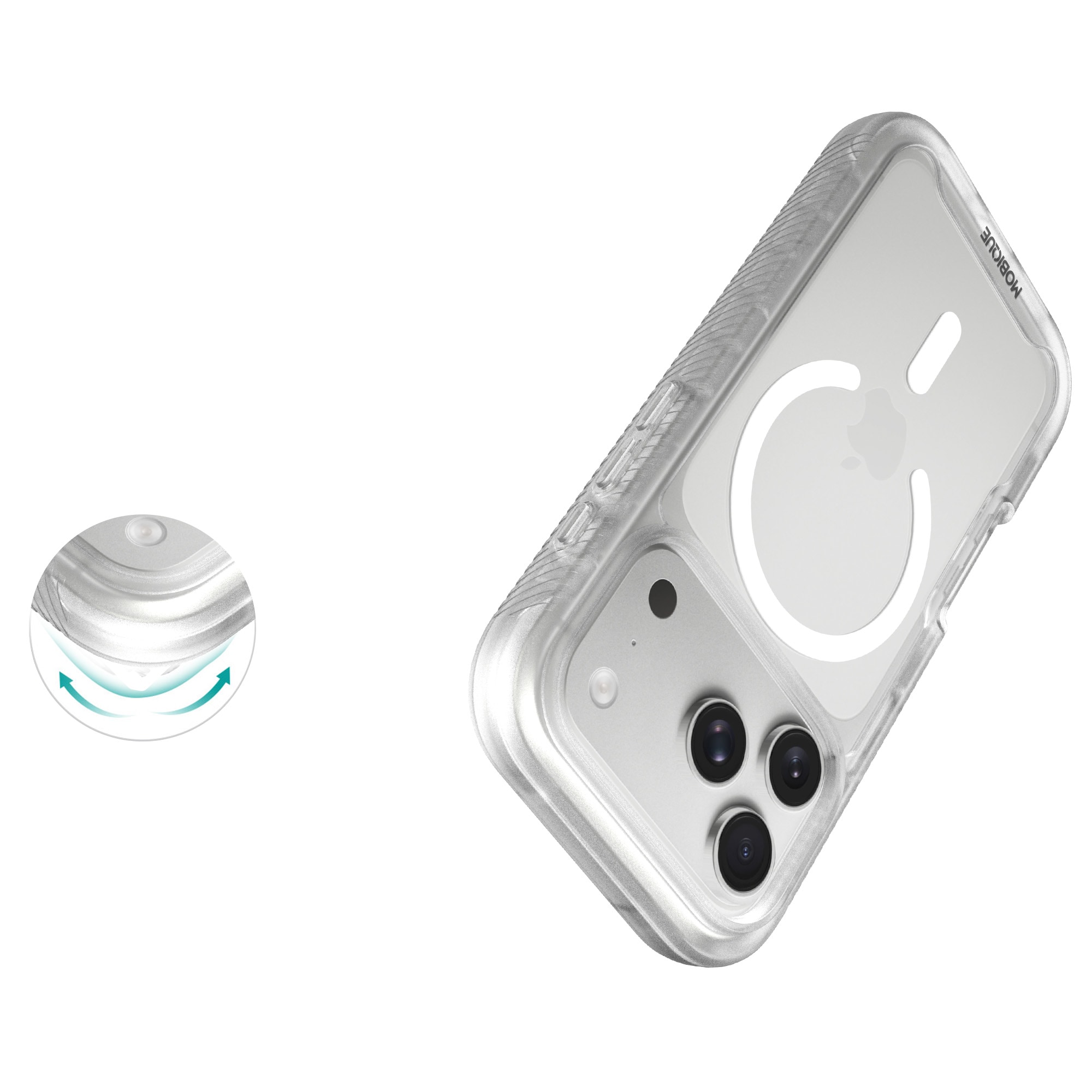 iPhone 17 Pro Mobilcover Magnetisk Full Protection, Gennemsigtig