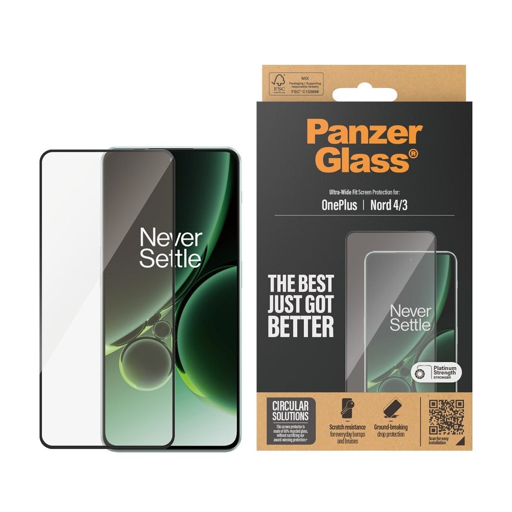  OnePlus Nord 4 Skærmbeskytter i ridsefast hærdet glas - Ultra Wide Fit