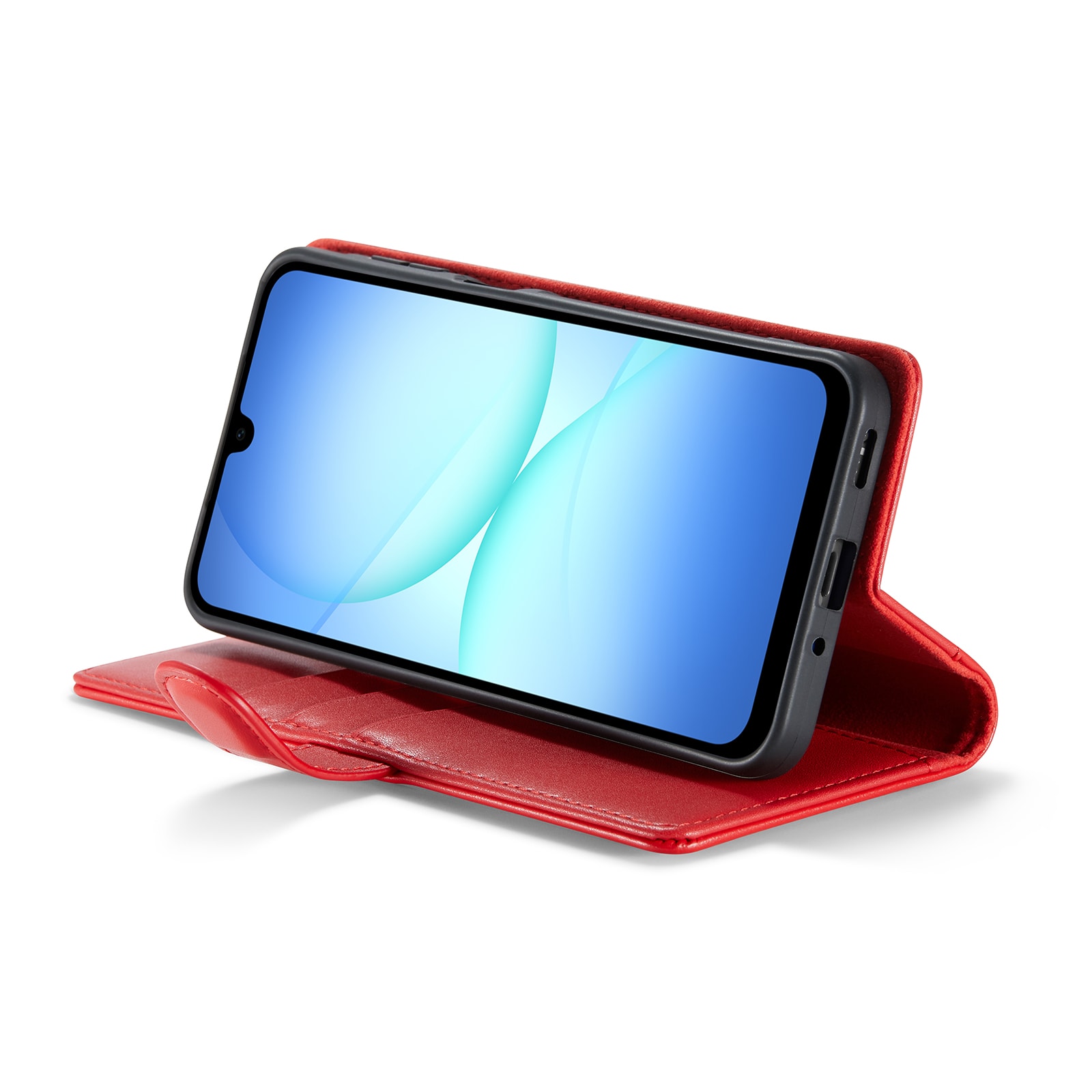 Samsung Galaxy A17 Pungetui i ægte læder, Rød