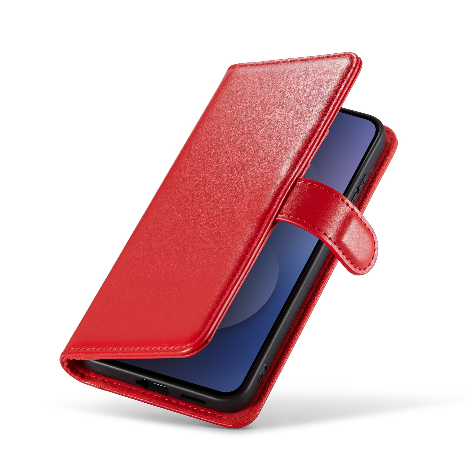 Samsung Galaxy S25 FE Pungetui i ægte læder, Rød