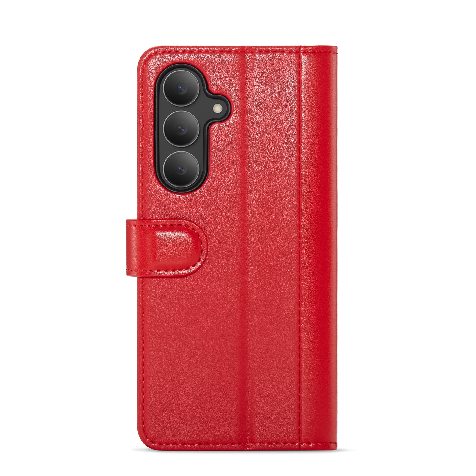 Samsung Galaxy S25 FE Pungetui i ægte læder, Rød