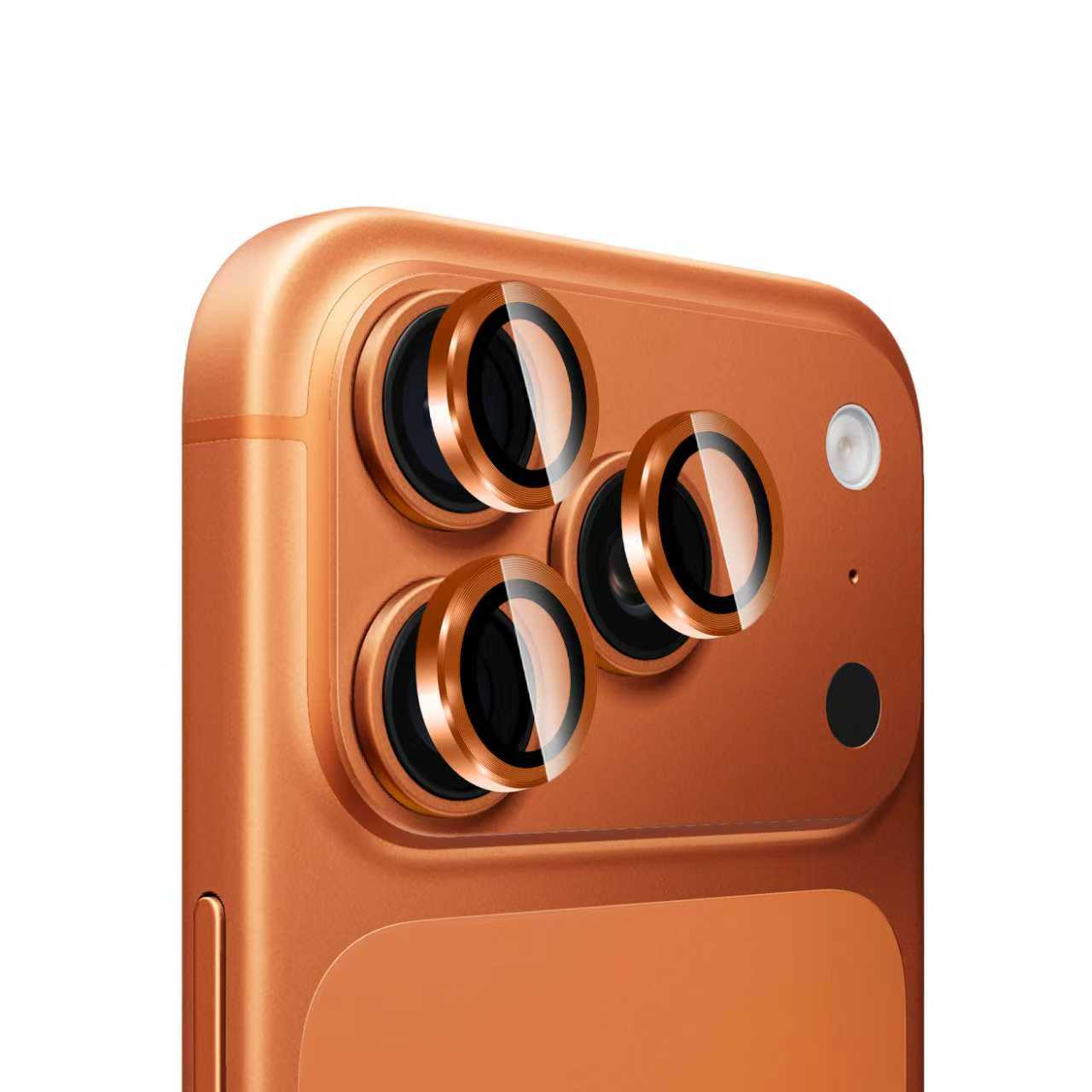 Linsebeskytter Metal iPhone 17 Pro, Orange