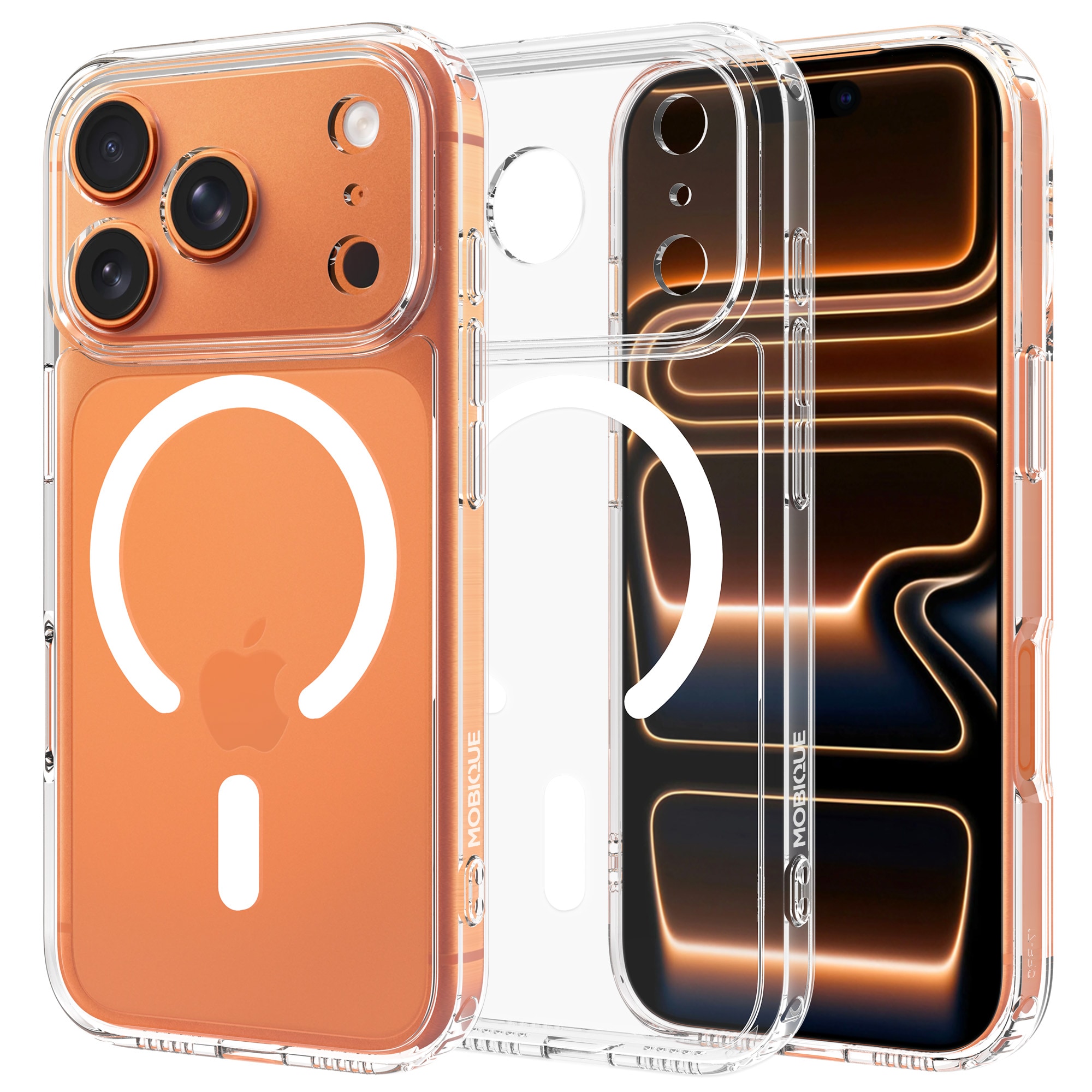 iPhone 17 Pro Max MagSafe Hybrid-cover, Gennemsigtig