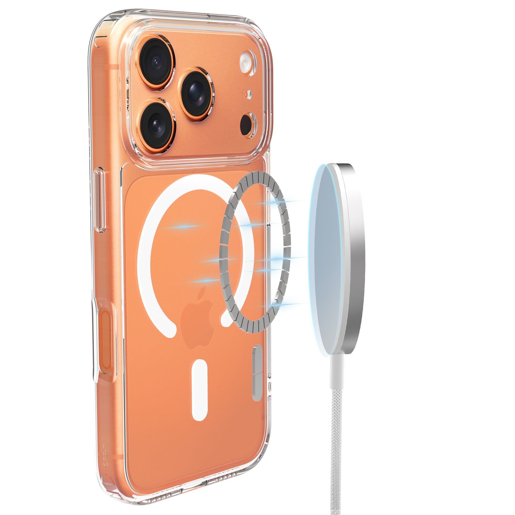 iPhone 17 Pro Max MagSafe Hybrid-cover, Gennemsigtig