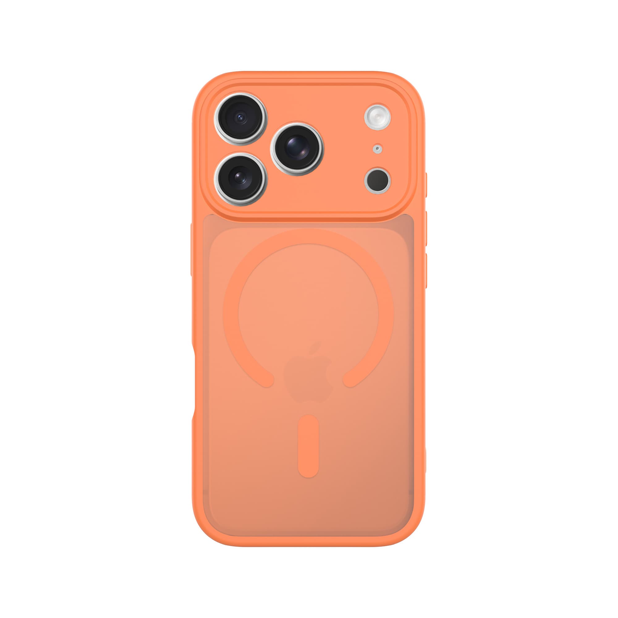 iPhone 17 Pro Max Hybrid-cover magnetisk, Frosted Orange