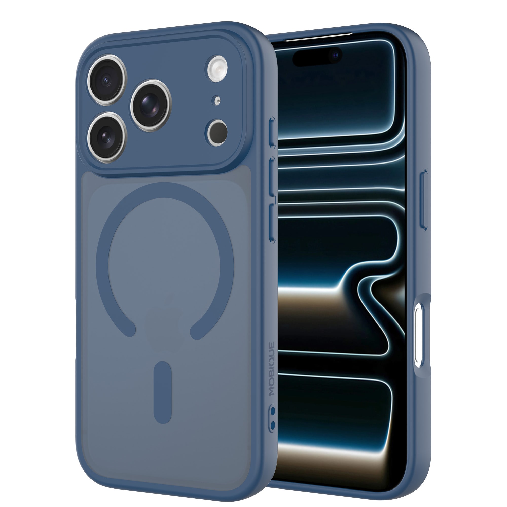 iPhone 17 Pro Hybrid-cover magnetisk, Dark Blue