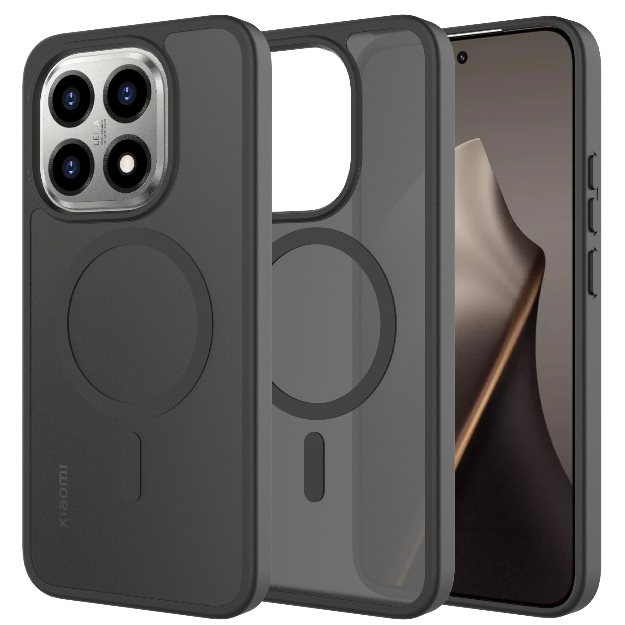 Xiaomi 15T Hybrid-cover magnetisk, Frosted Black