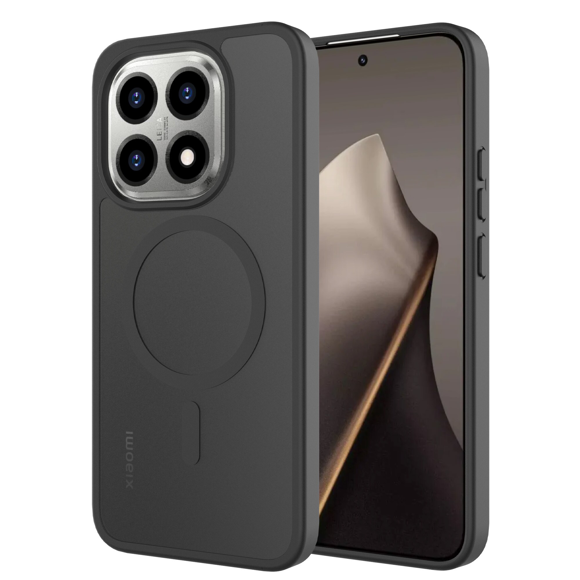 Xiaomi 15T Hybrid-cover magnetisk, Frosted Black