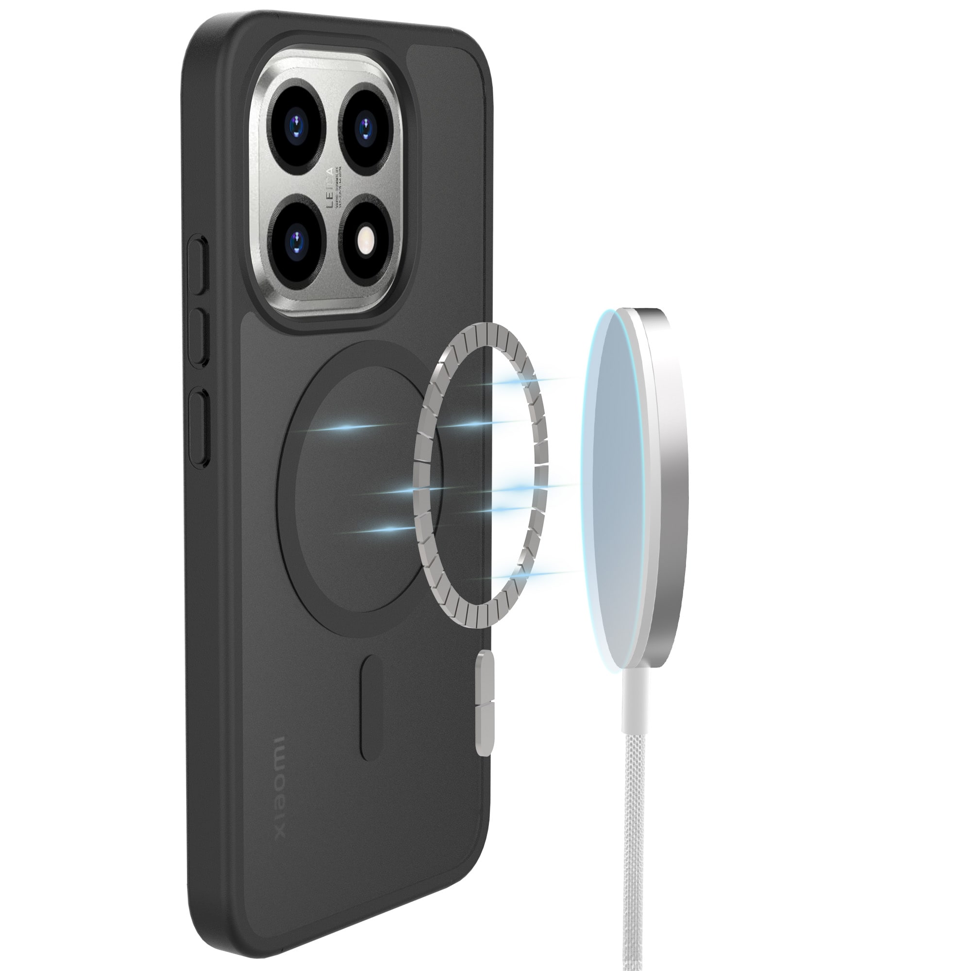 Xiaomi 15T Hybrid-cover magnetisk, Frosted Black