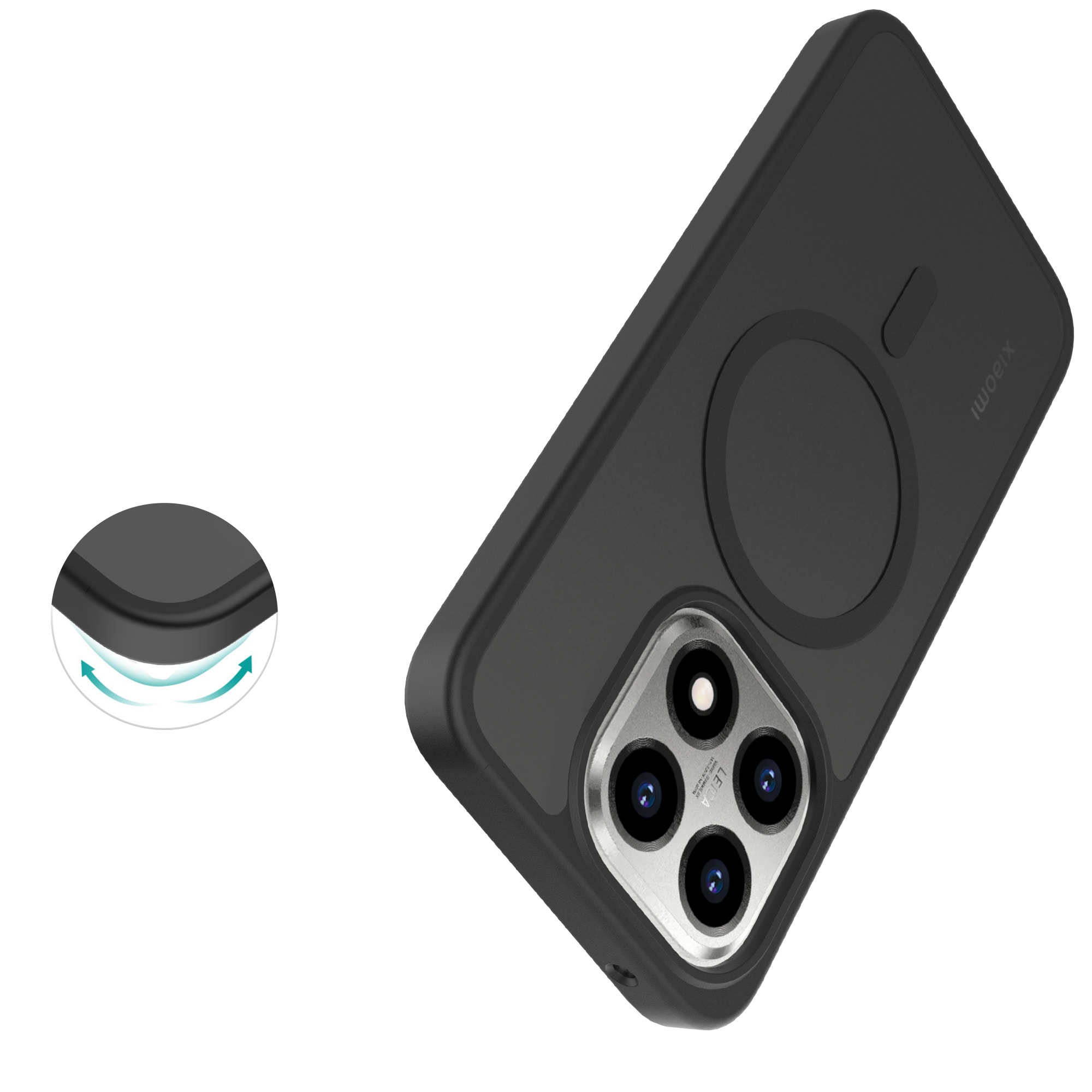 Xiaomi 15T Hybrid-cover magnetisk, Frosted Black