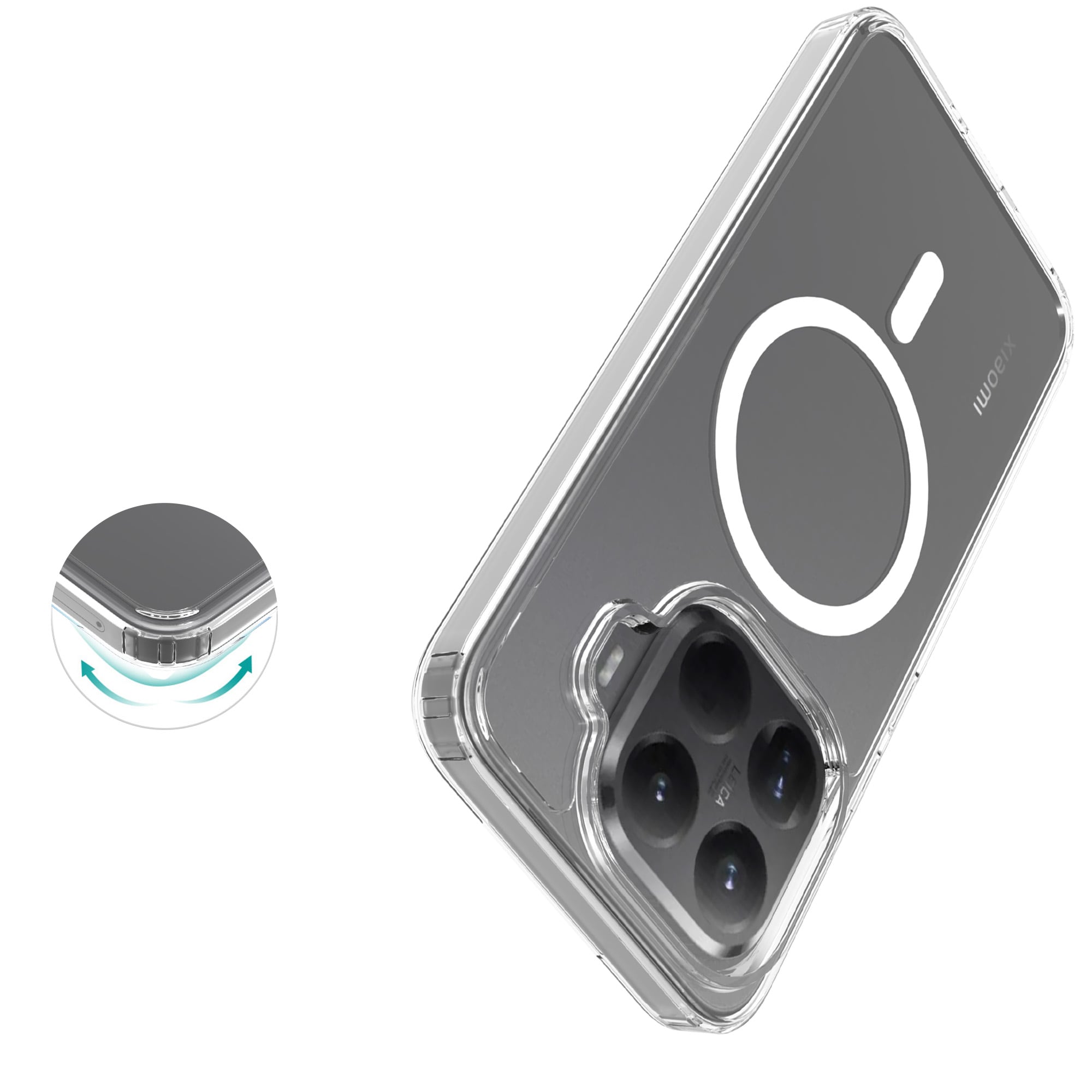 Xiaomi 15T Pro MagSafe Hybrid-cover, Gennemsigtig