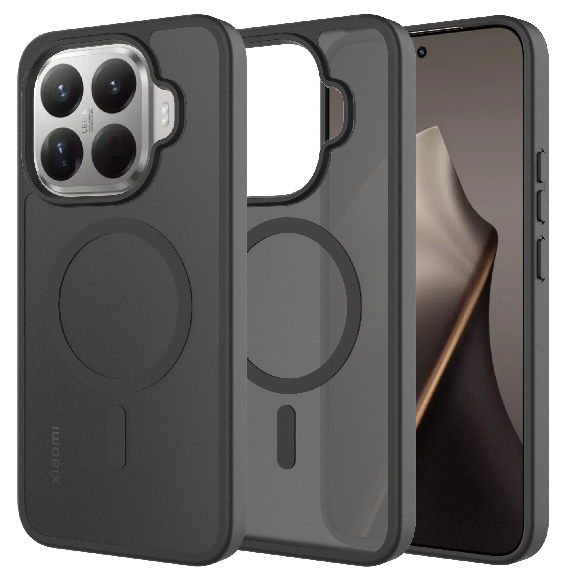 Xiaomi 15T Pro Hybrid-cover magnetisk, Frosted Black