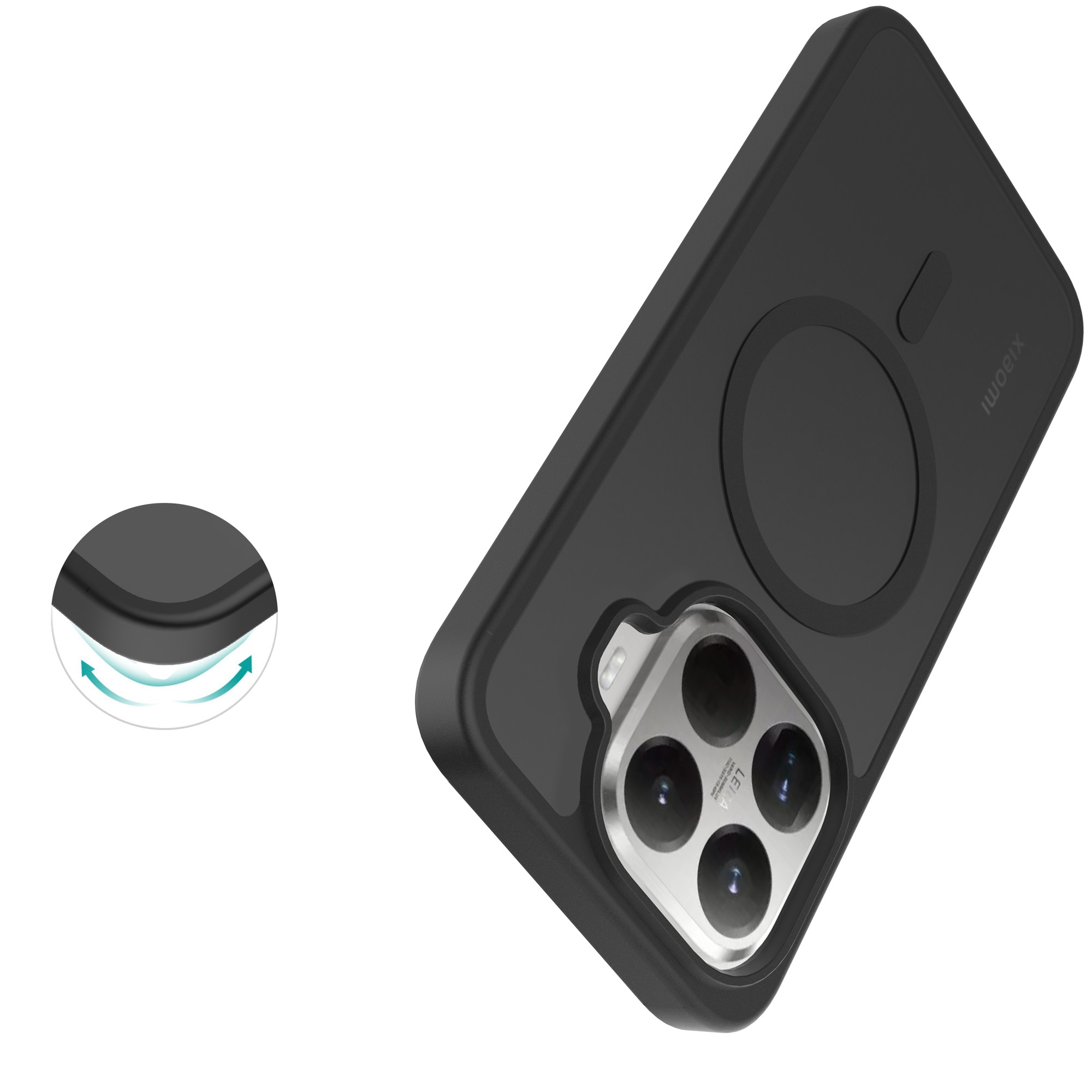 Xiaomi 15T Pro Hybrid-cover magnetisk, Frosted Black