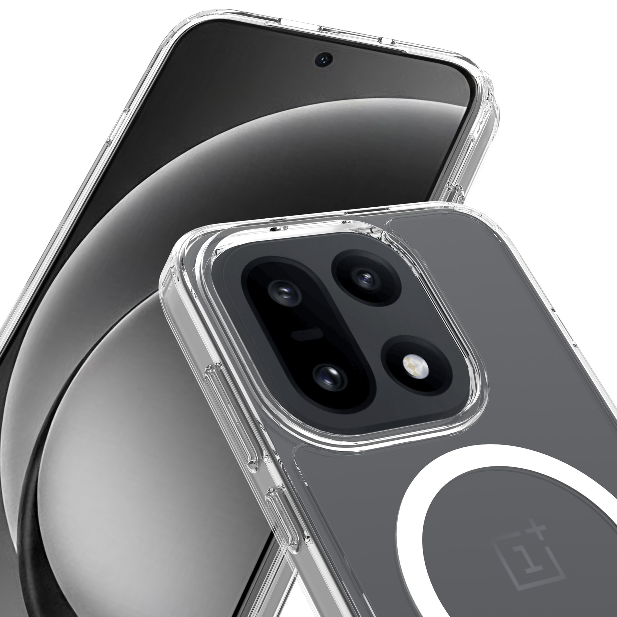  OnePlus 15 MagSafe Hybrid-cover, Gennemsigtig