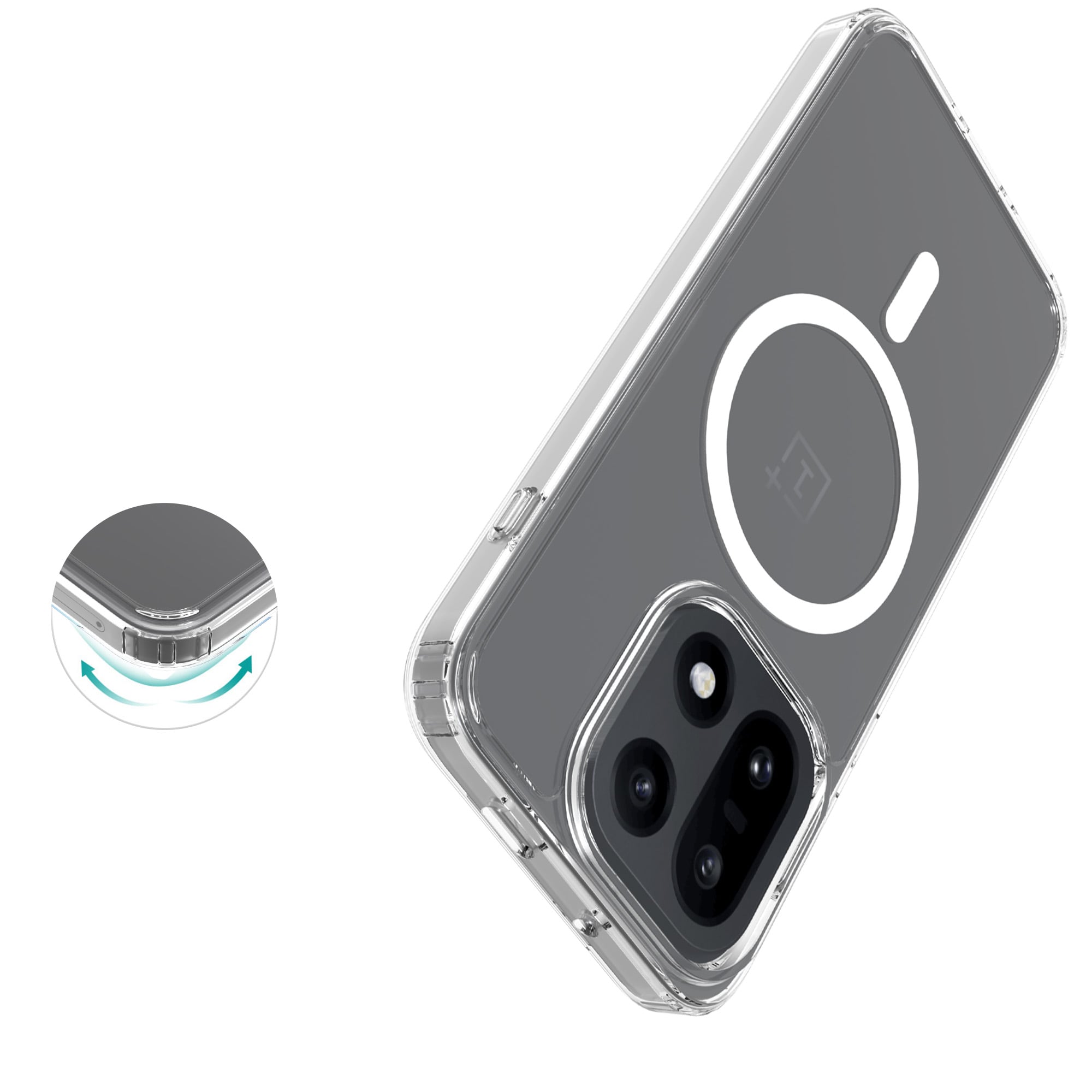  OnePlus 15 MagSafe Hybrid-cover, Gennemsigtig