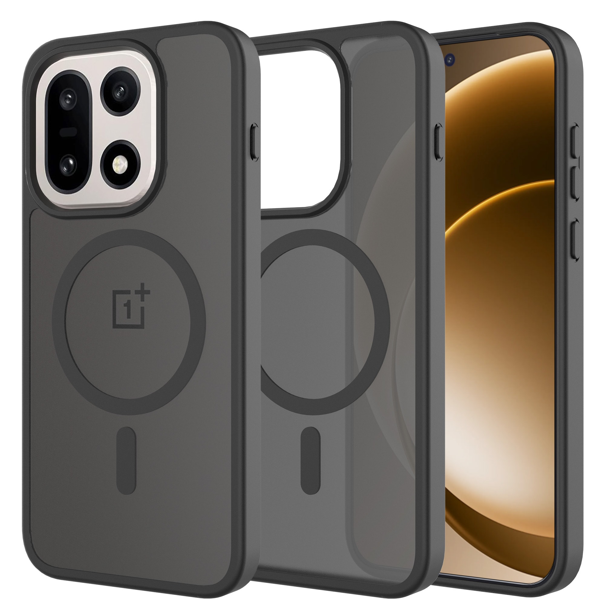  OnePlus 15 Hybrid-cover magnetisk, Frosted Black