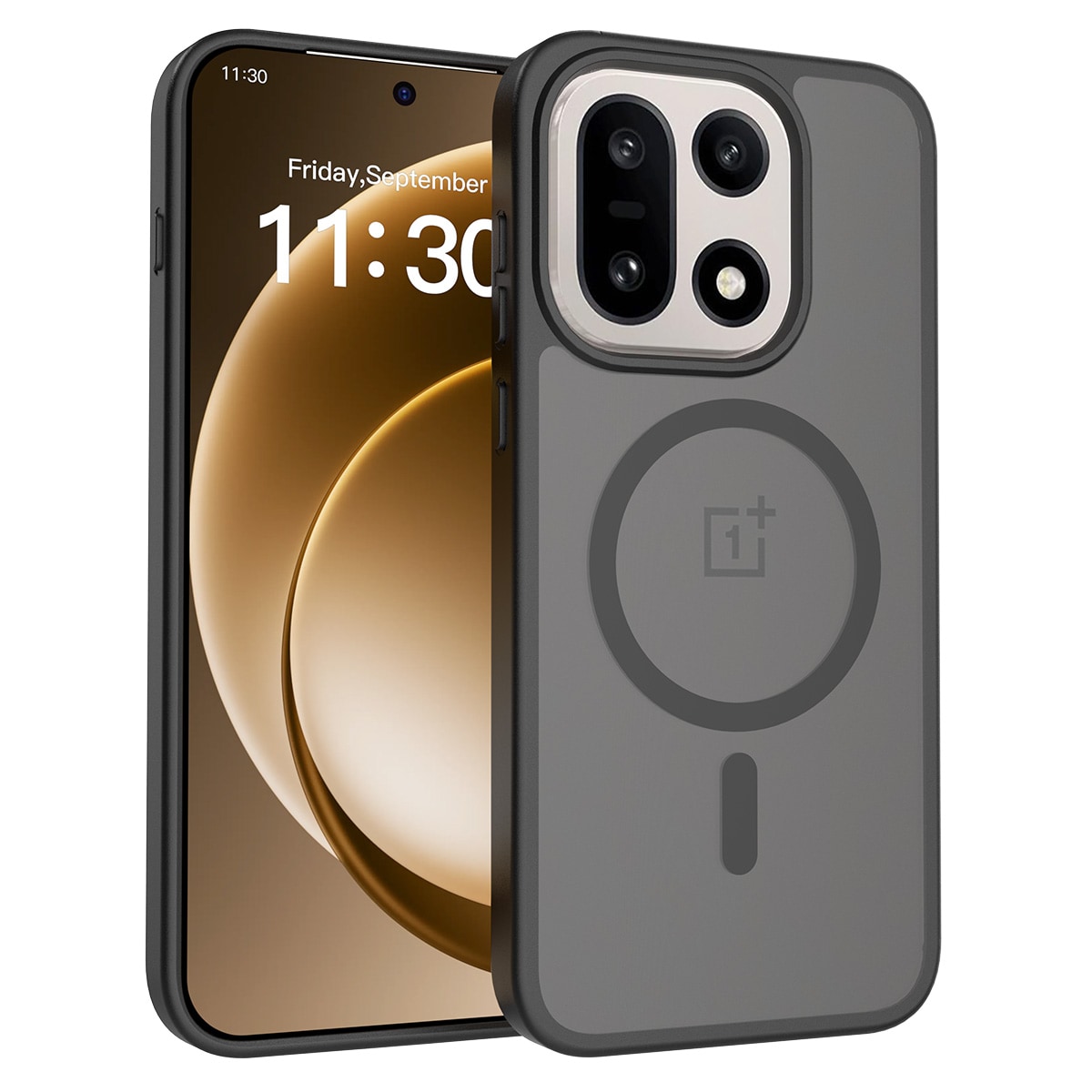  OnePlus 15 Hybrid-cover magnetisk, Frosted Black