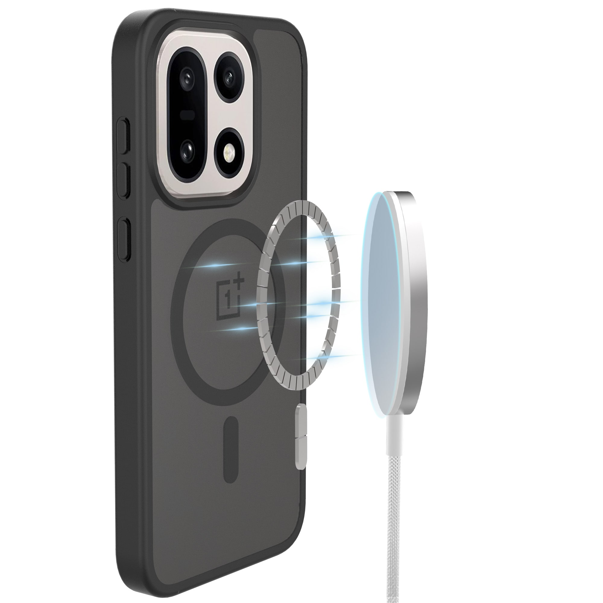  OnePlus 15 Hybrid-cover magnetisk, Frosted Black