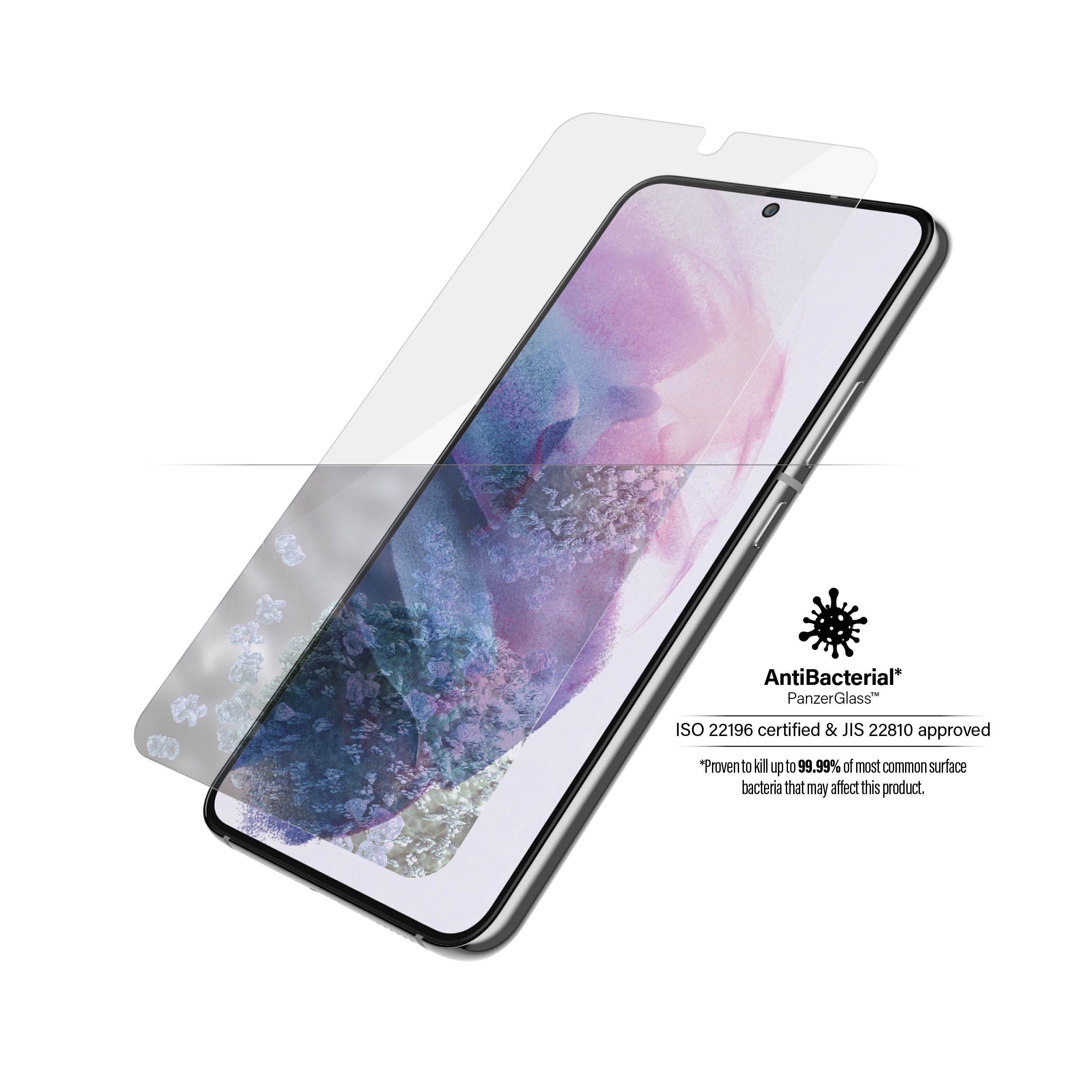 Samsung Galaxy S22 Skærmbeskytter i ridsefast hærdet glas - Ultra Wide Fit
