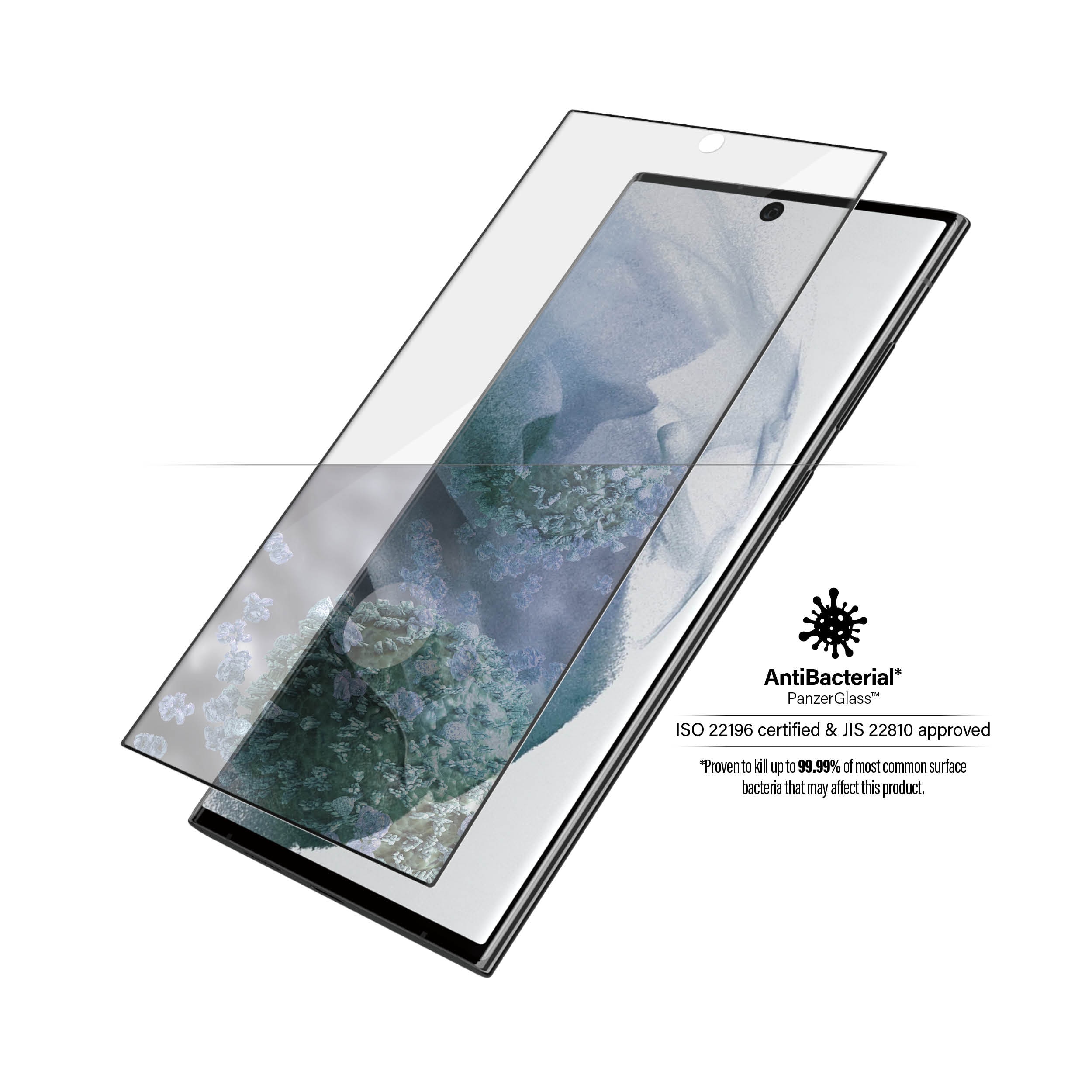 Samsung Galaxy S22 Ultra Skærmbeskytter i ridsefast hærdet glas - Ultra Wide Fit